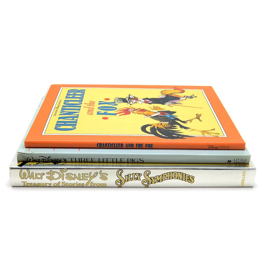 Disney Storybooks Featuring Marc Davis Signed "Chanticleer and the Fox"