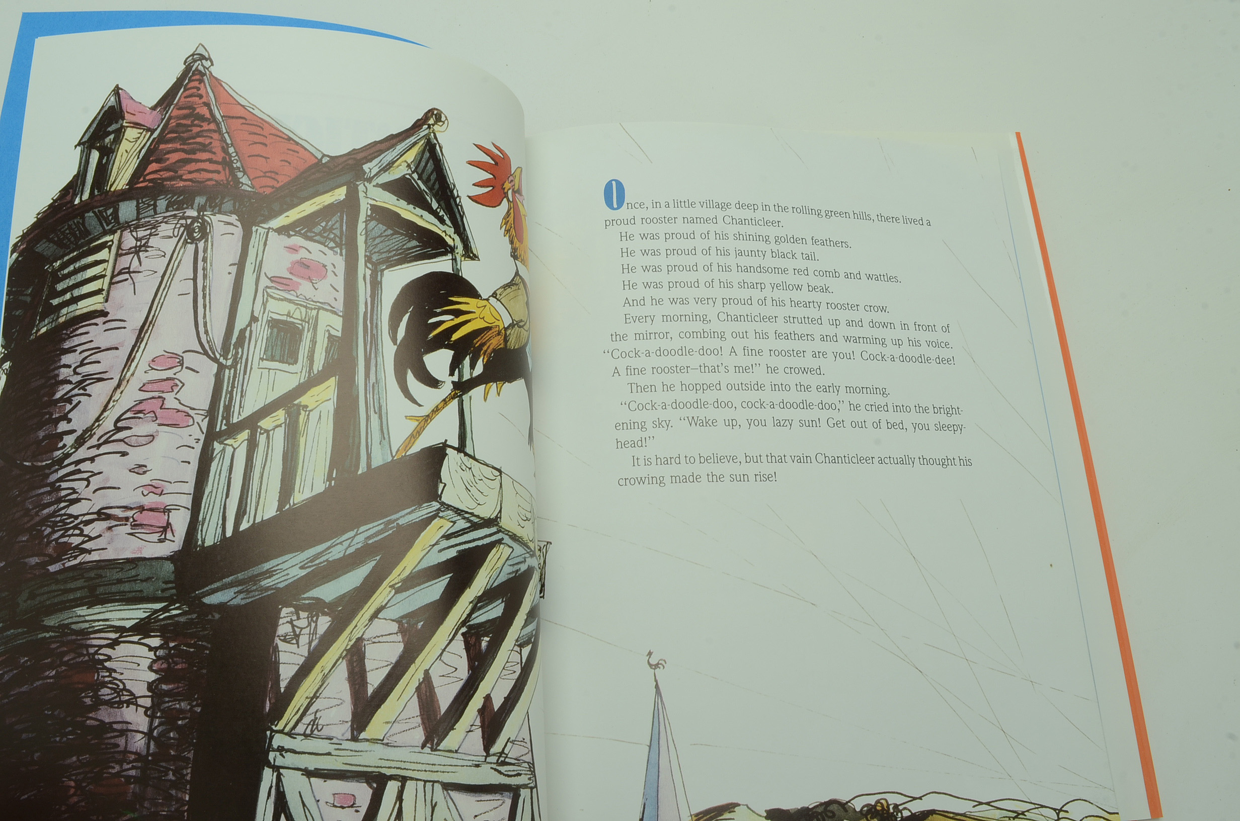 Disney Storybooks Featuring Marc Davis Signed "Chanticleer and the Fox"