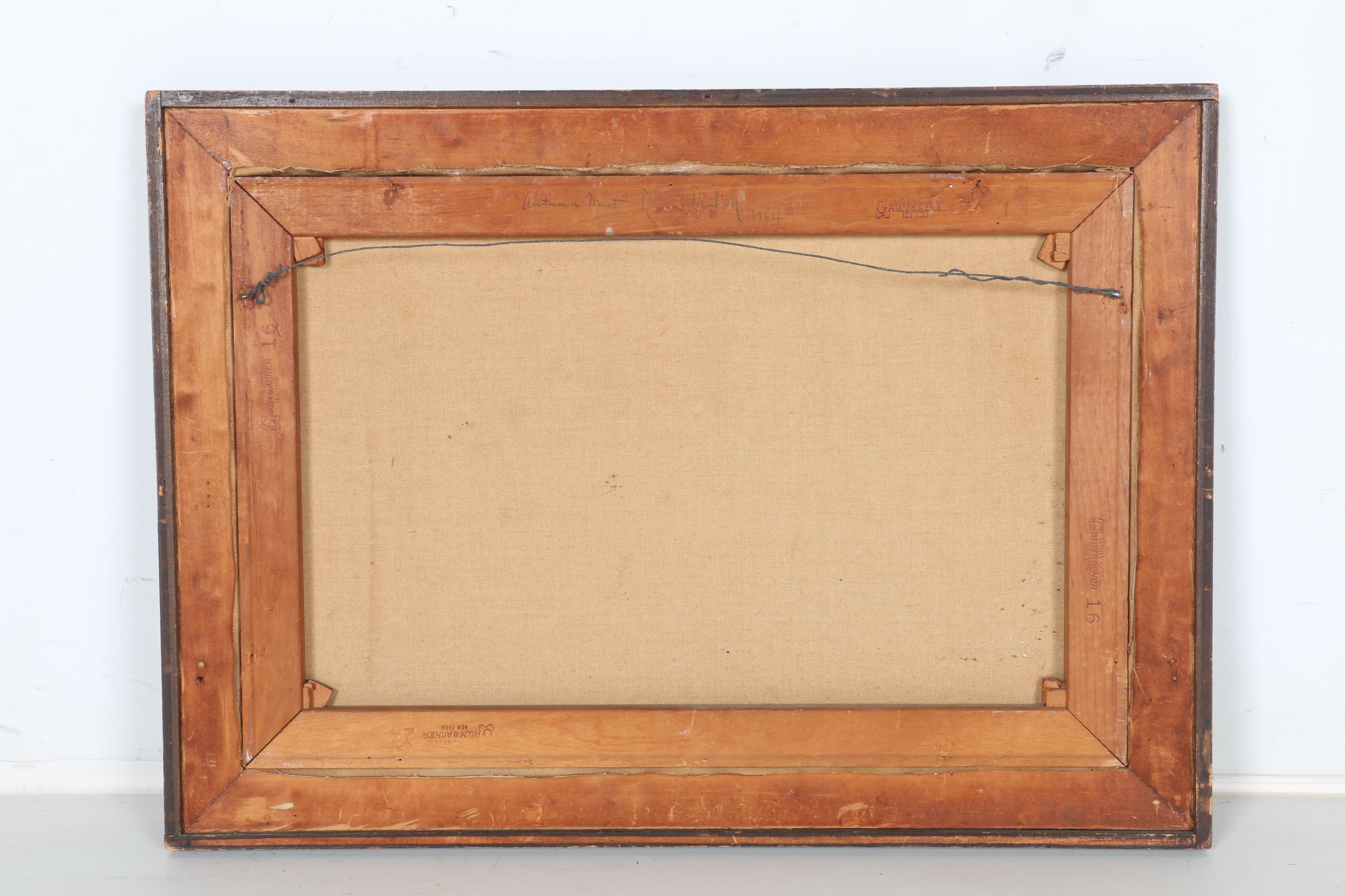 David Deutsch 1964 Oil on Canvas "Autumn Mist"