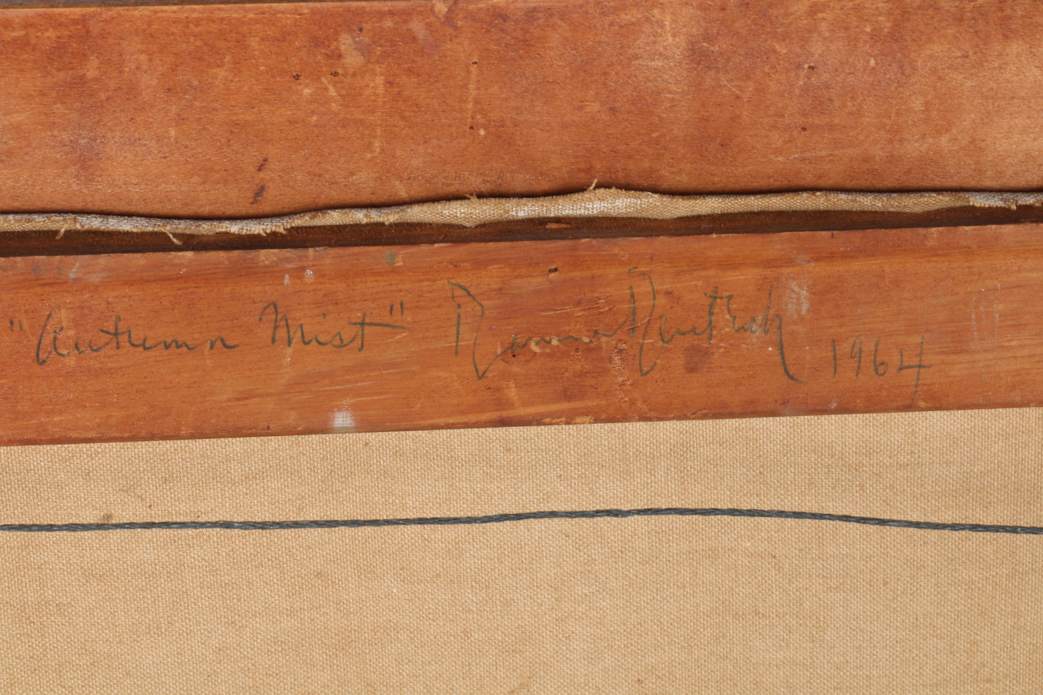 David Deutsch 1964 Oil on Canvas "Autumn Mist"