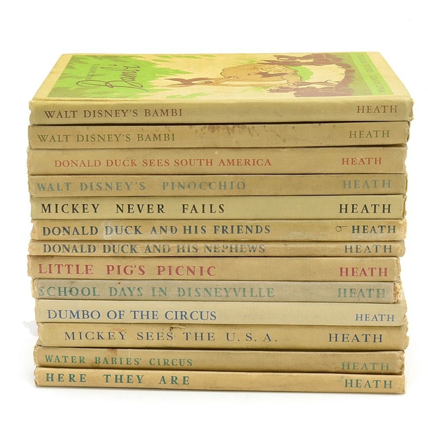 1940s Heath "Walt Disney Story Books" Set