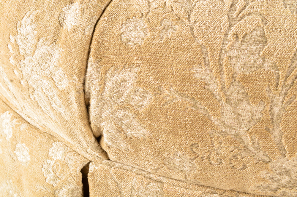 Contemporary Button-Tufted Ottoman