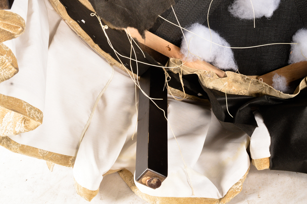 Contemporary Button-Tufted Ottoman