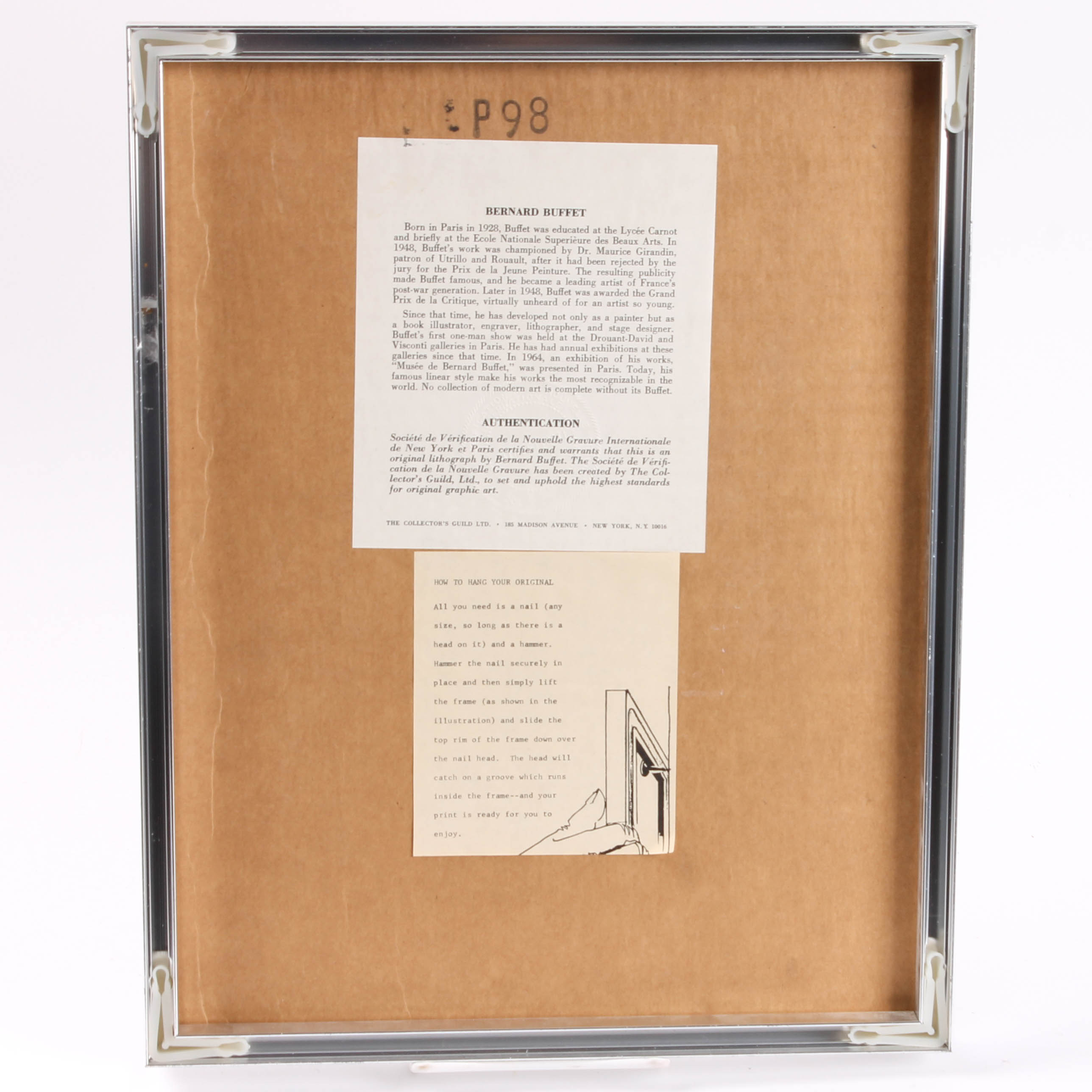 Bernard Buffet Framed Lithograph