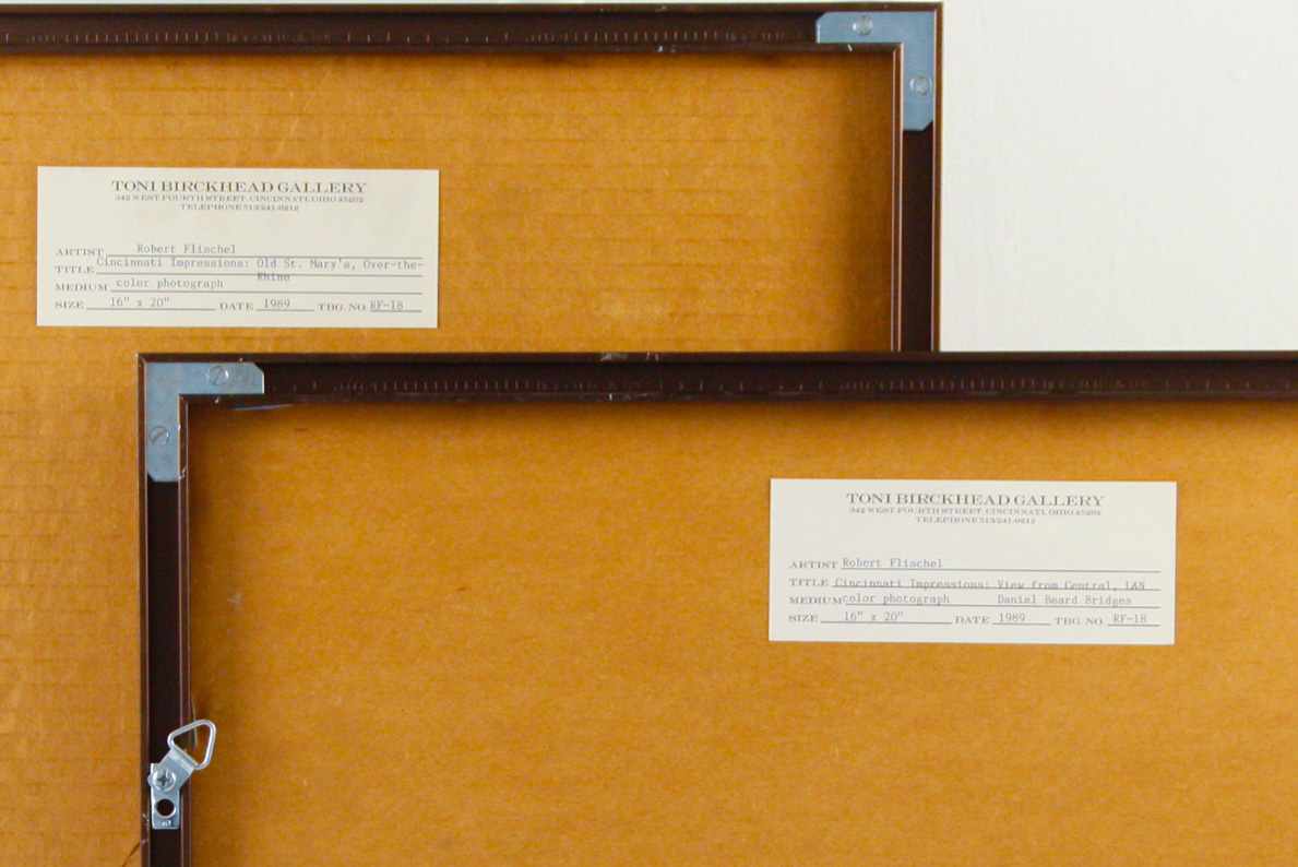 Pair of Framed Robert Flischel Photgraphic Prints of Cincinnati
