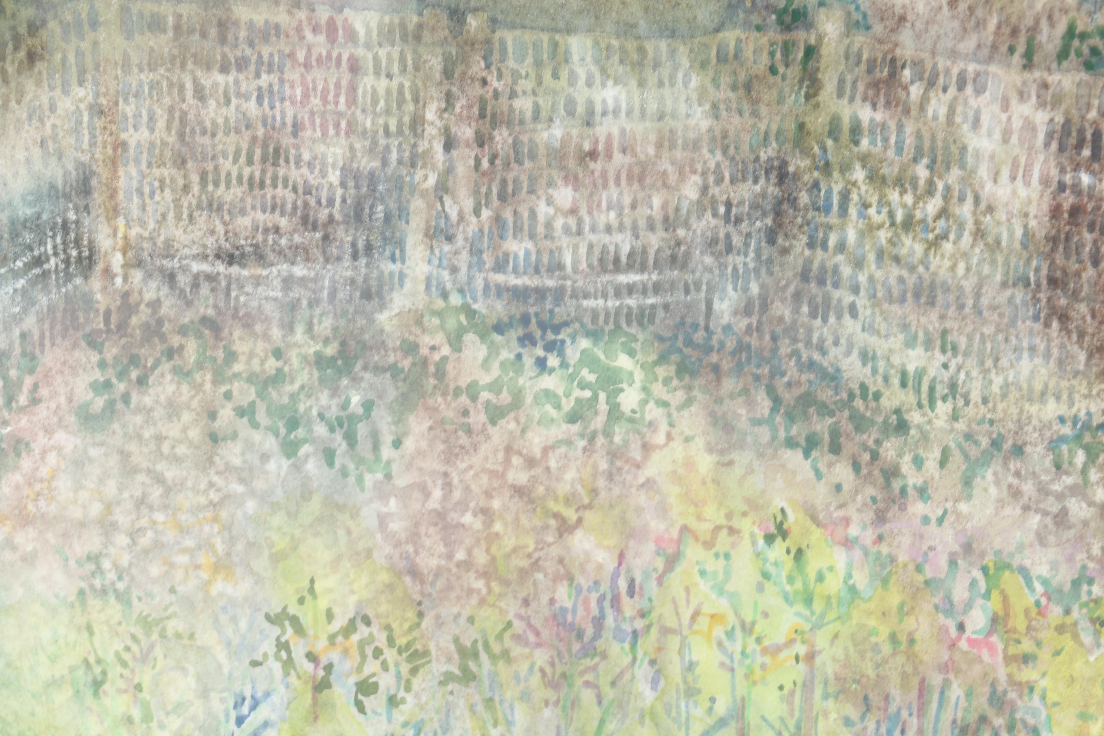 Watercolor on Paper of Landscape