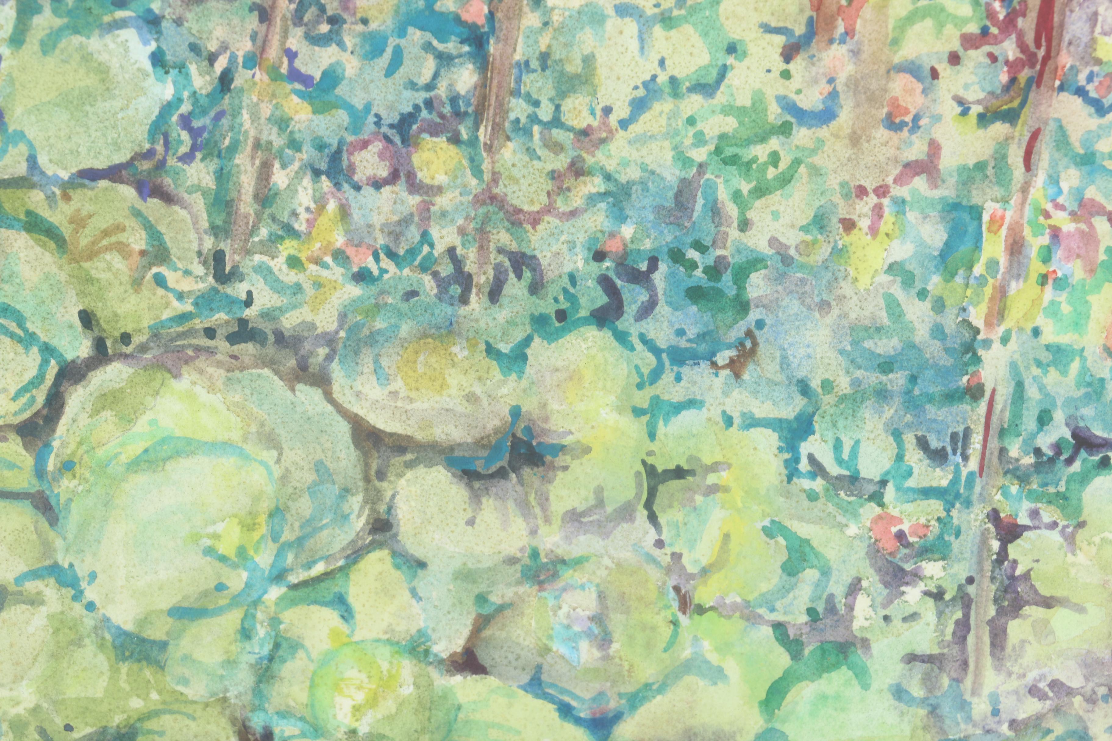 Watercolor on Paper of Landscape