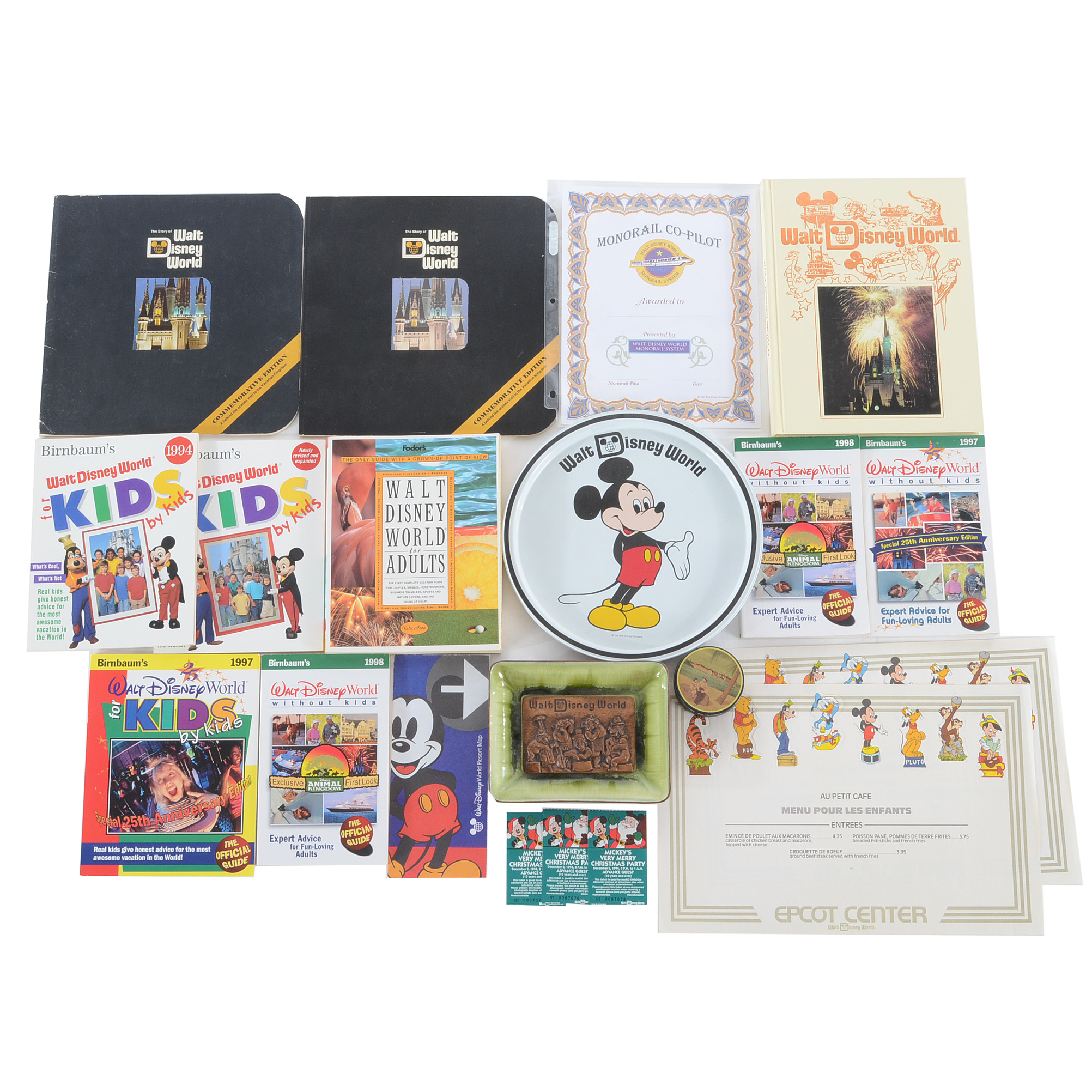 Walt Disney World Books and Ephemera