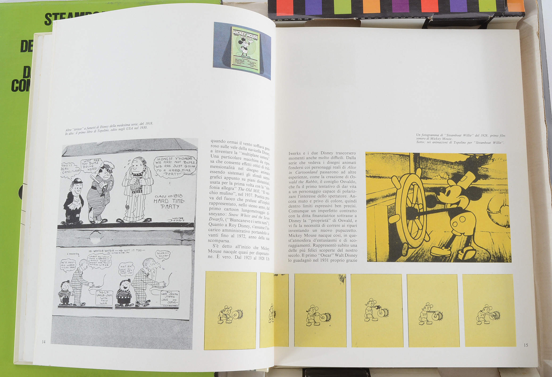 Italian "Walt Disney Magic Moments: Steamboat Willie" Book and Super 8 Film