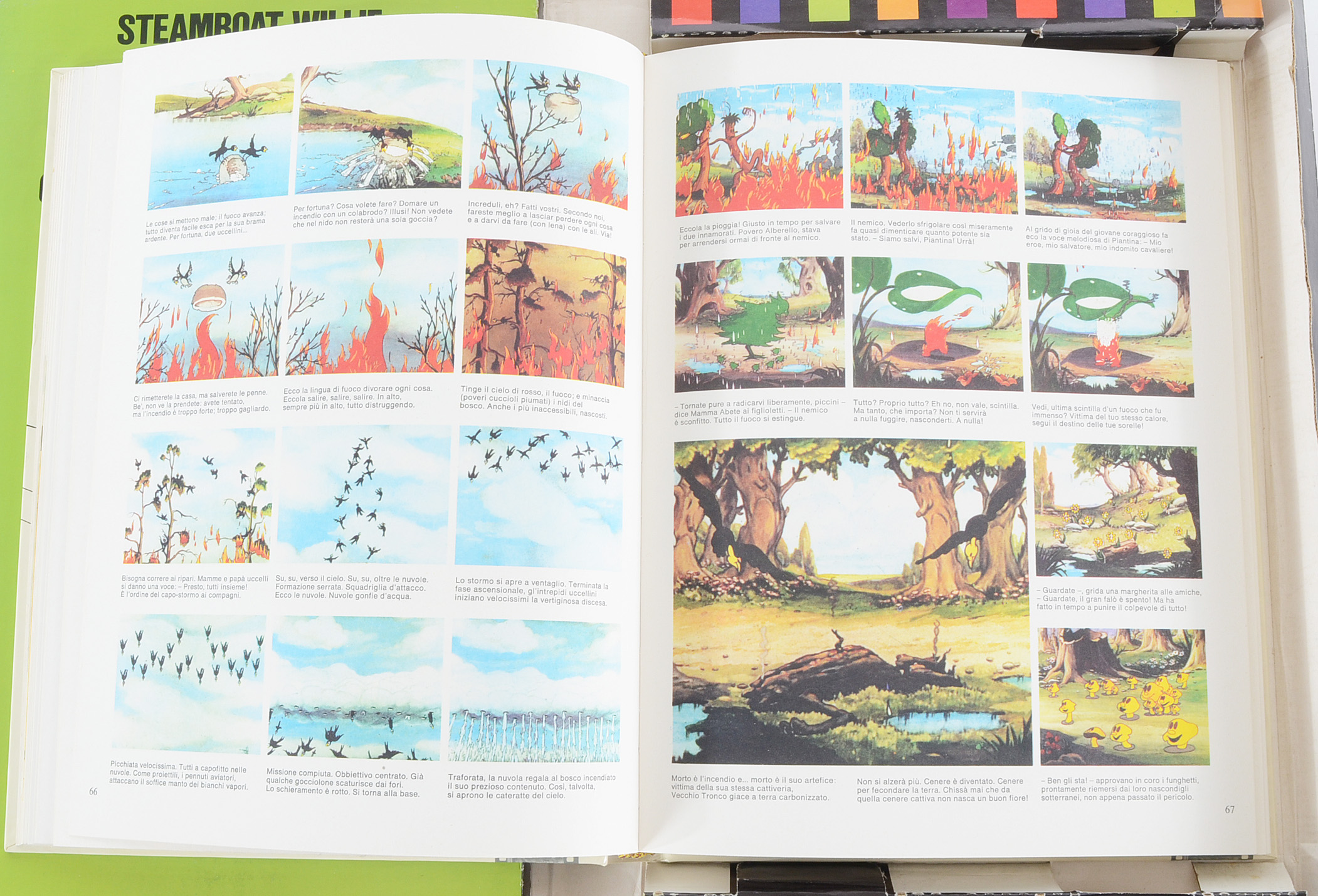 Italian "Walt Disney Magic Moments: Steamboat Willie" Book and Super 8 Film