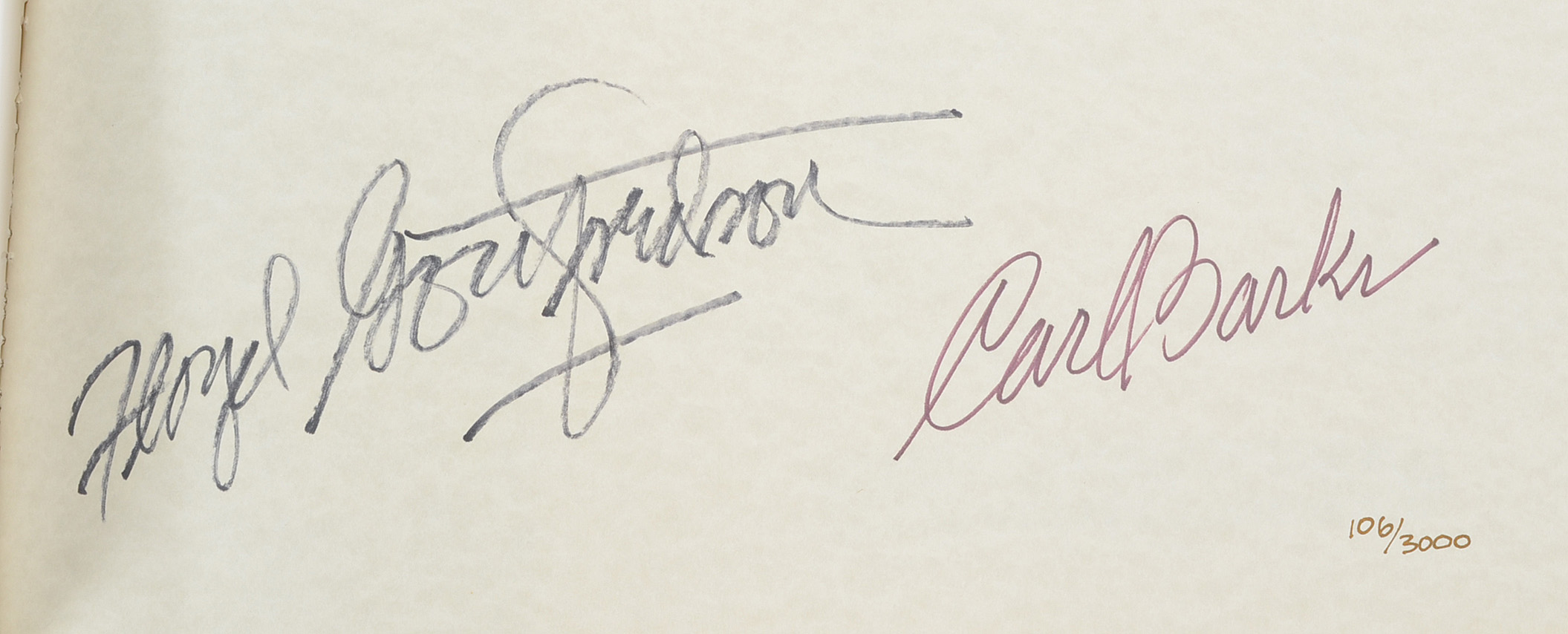 Carl Barks and Floyd Gottfredson Signed Limited Edition "Mickey Mouse in Color"