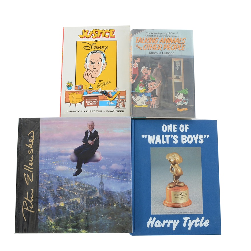 Disney Artist Autobiographies Including Bill Justice and Harry Tytle Autographs