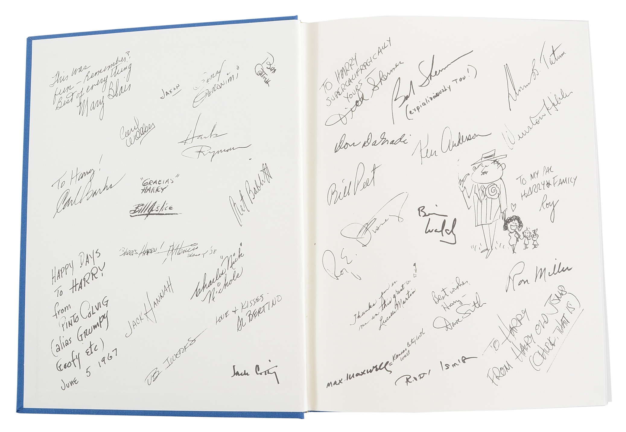 Disney Artist Autobiographies Including Bill Justice and Harry Tytle Autographs