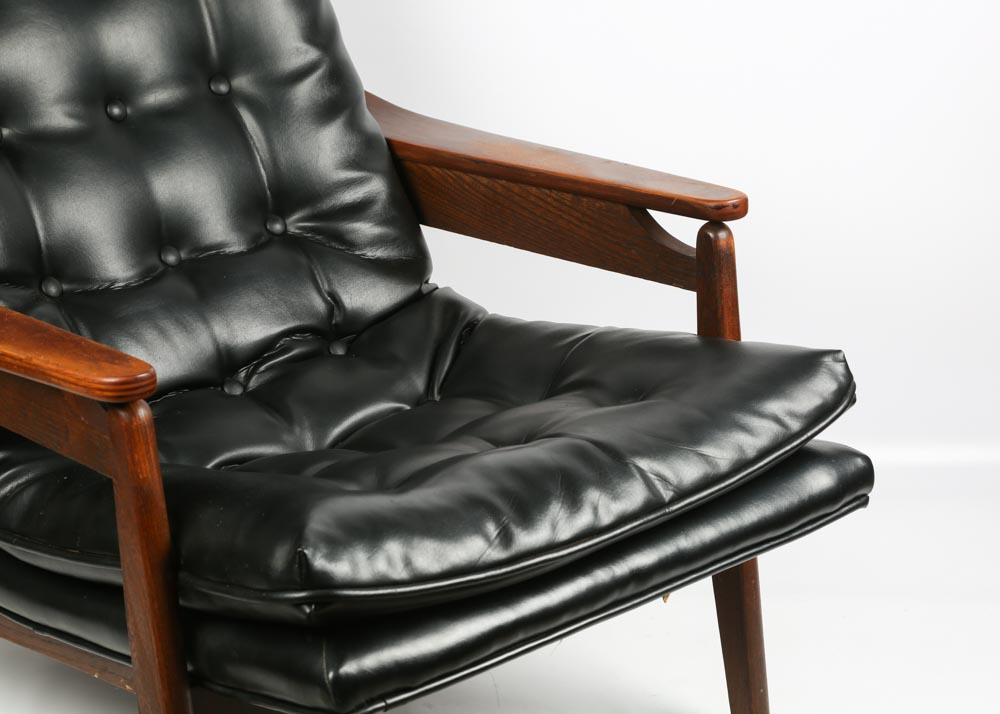 Mid Century Modern Lounge Chair and Ottoman