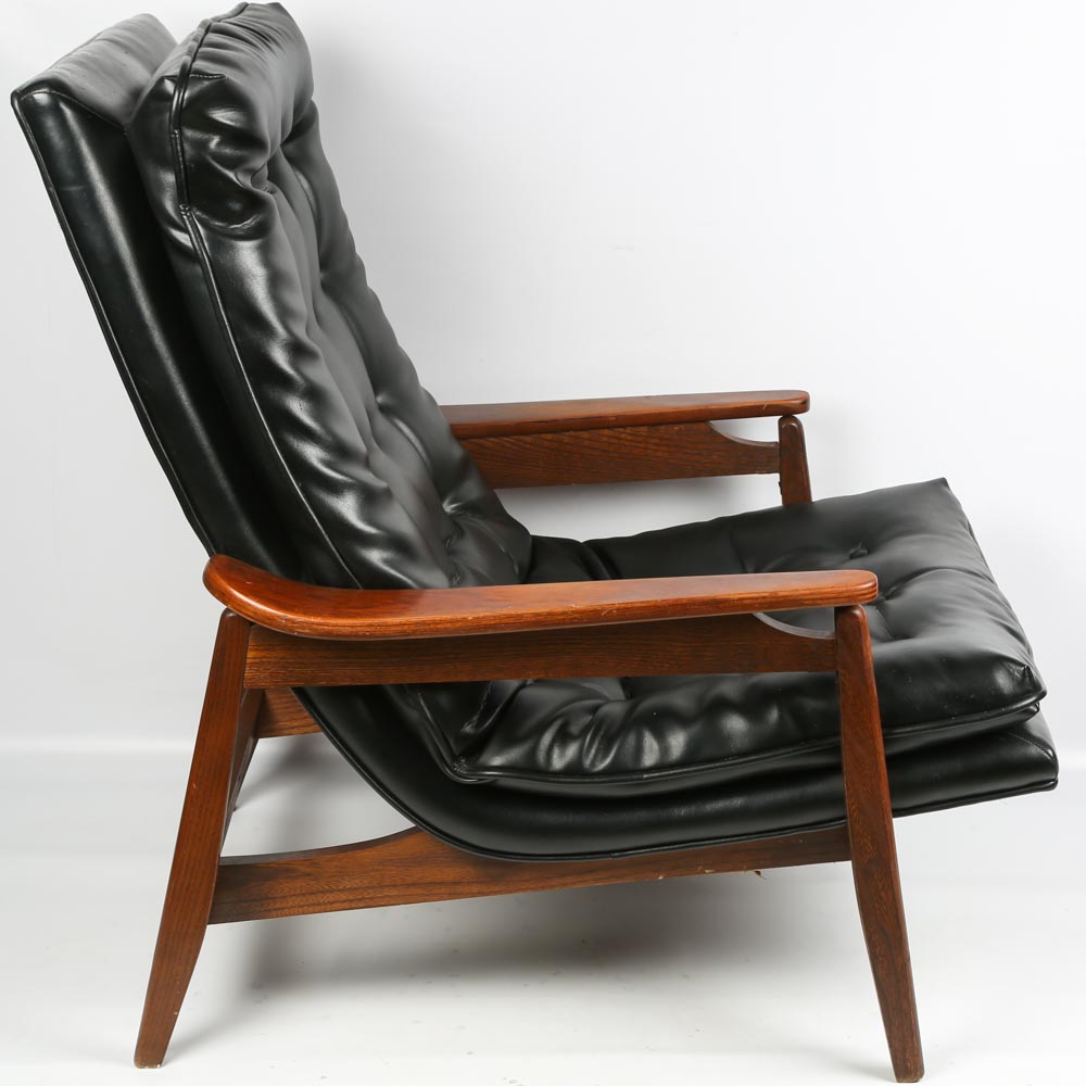 Mid Century Modern Lounge Chair and Ottoman