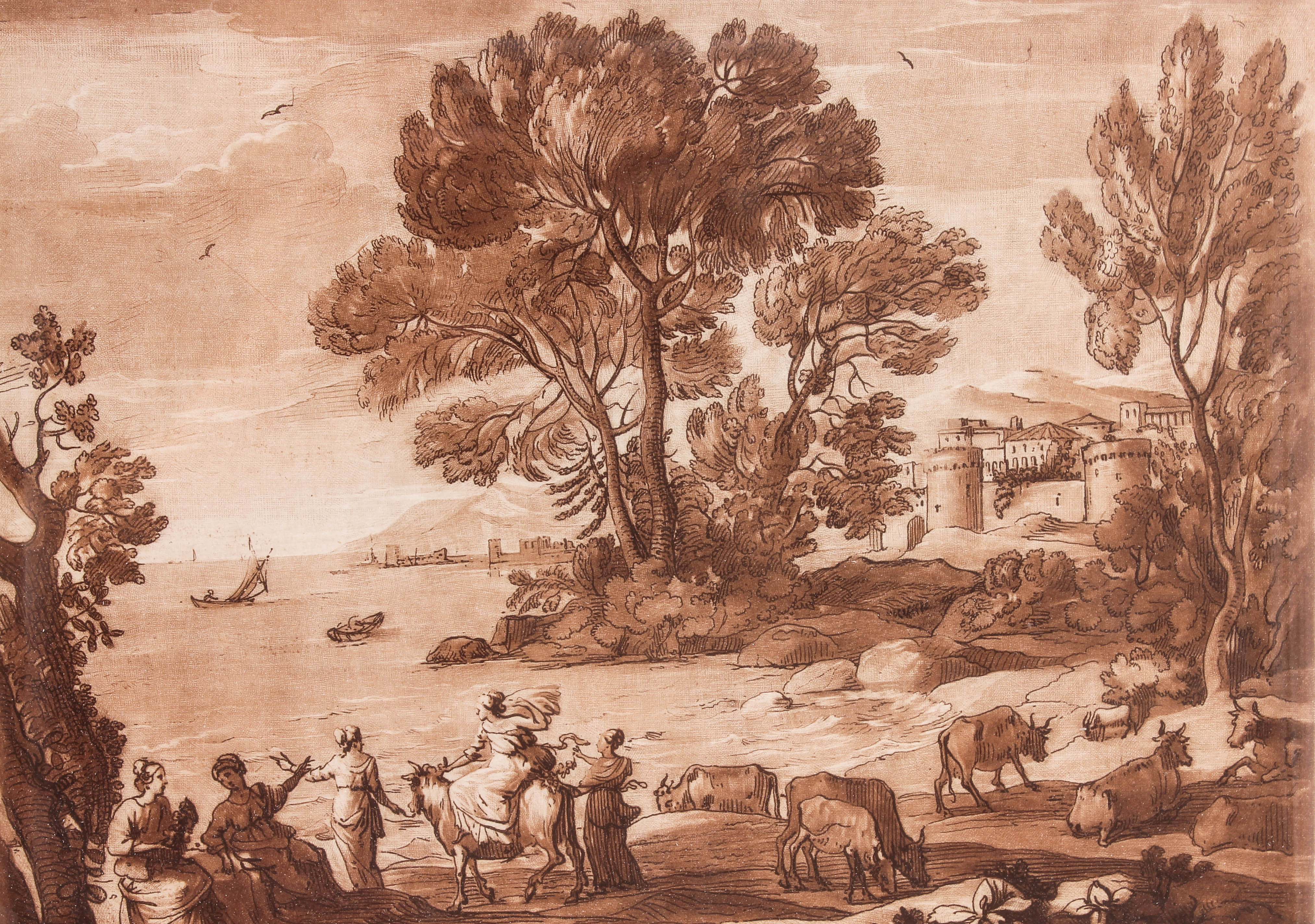 Pair of Antique Richard Earlom Etchings with Mezzotint