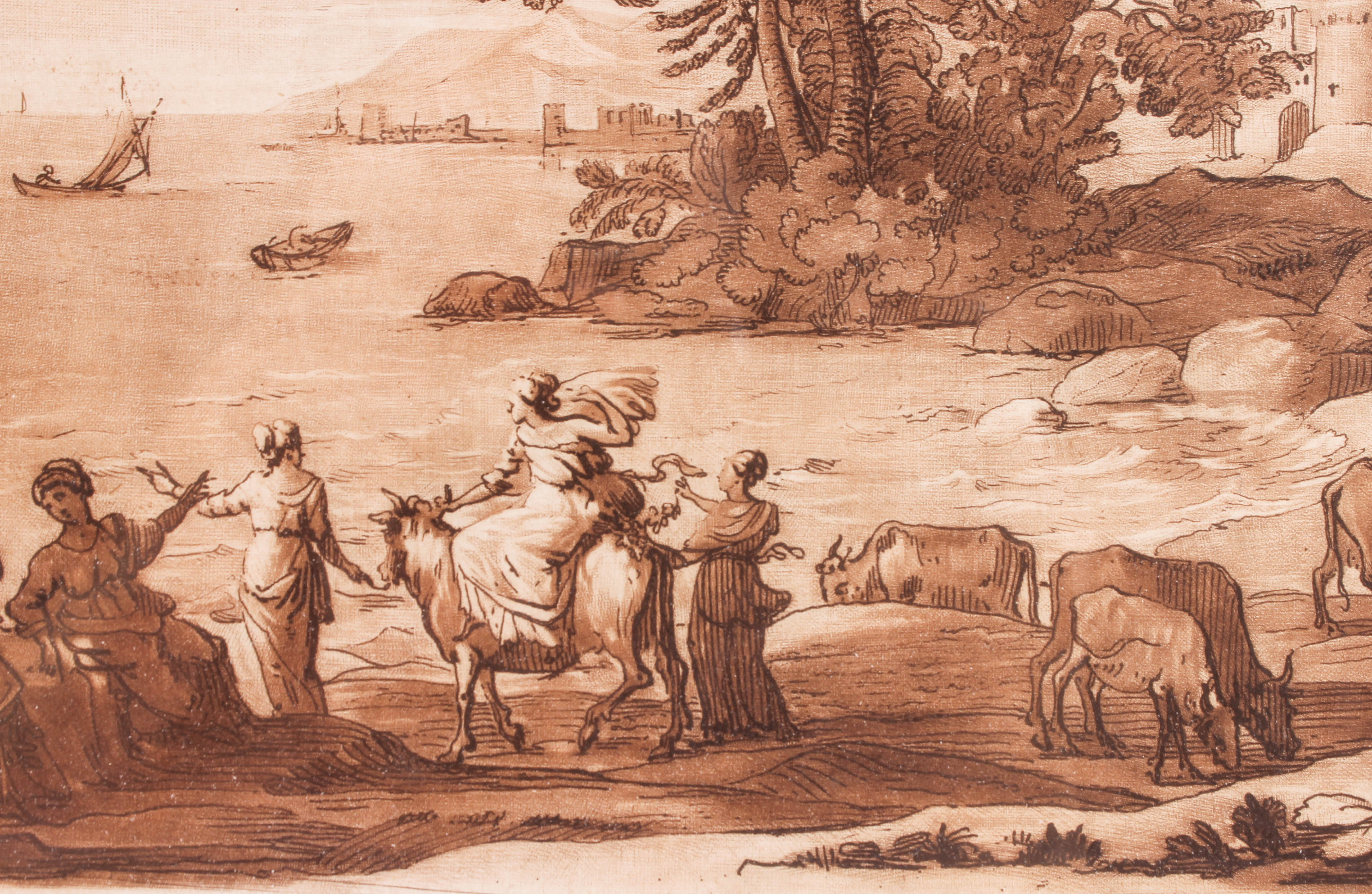 Pair of Antique Richard Earlom Etchings with Mezzotint