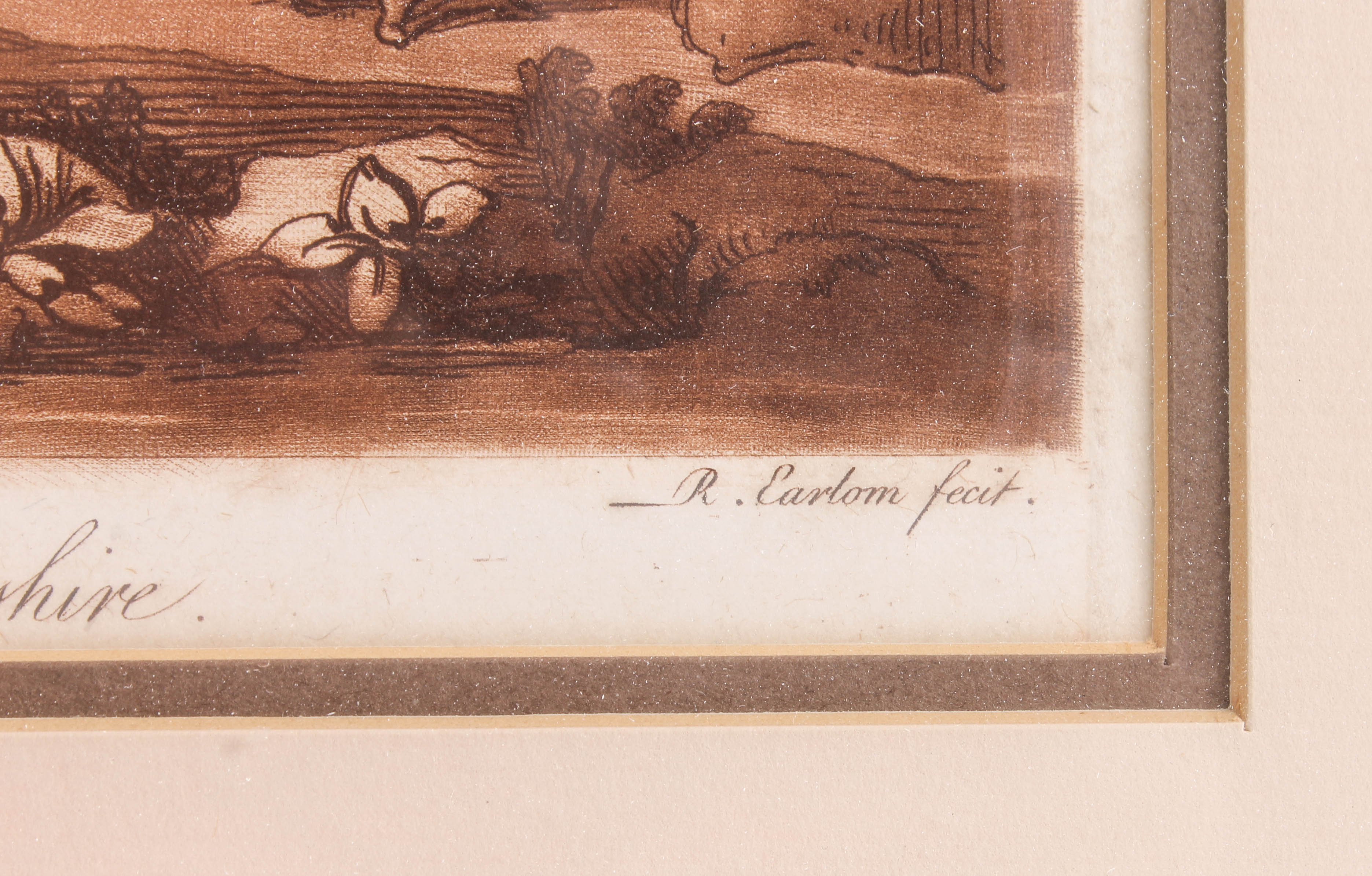 Pair of Antique Richard Earlom Etchings with Mezzotint