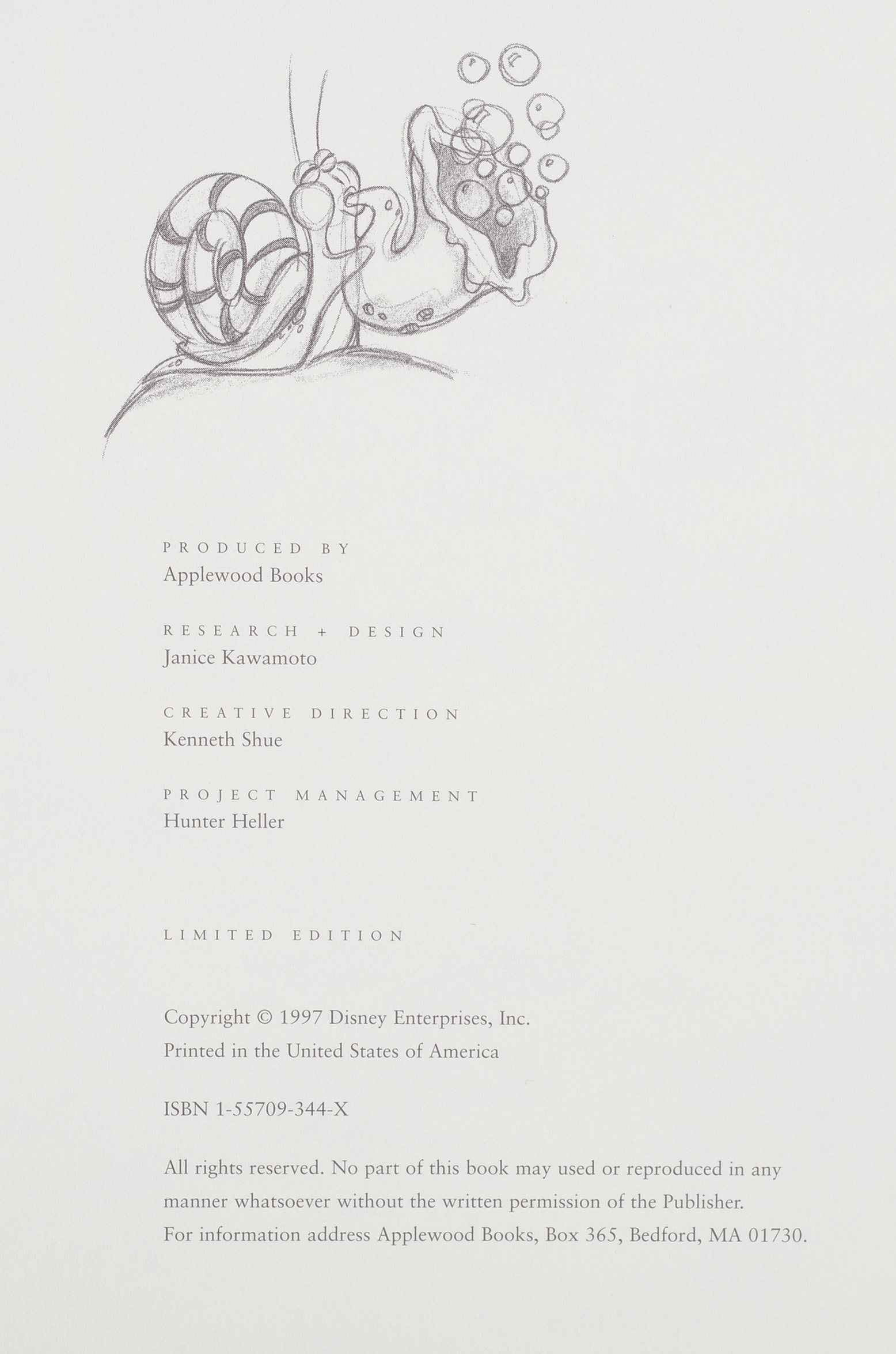 Limited Edition "Disney's The Little Mermaid: The Sketchbook Series"