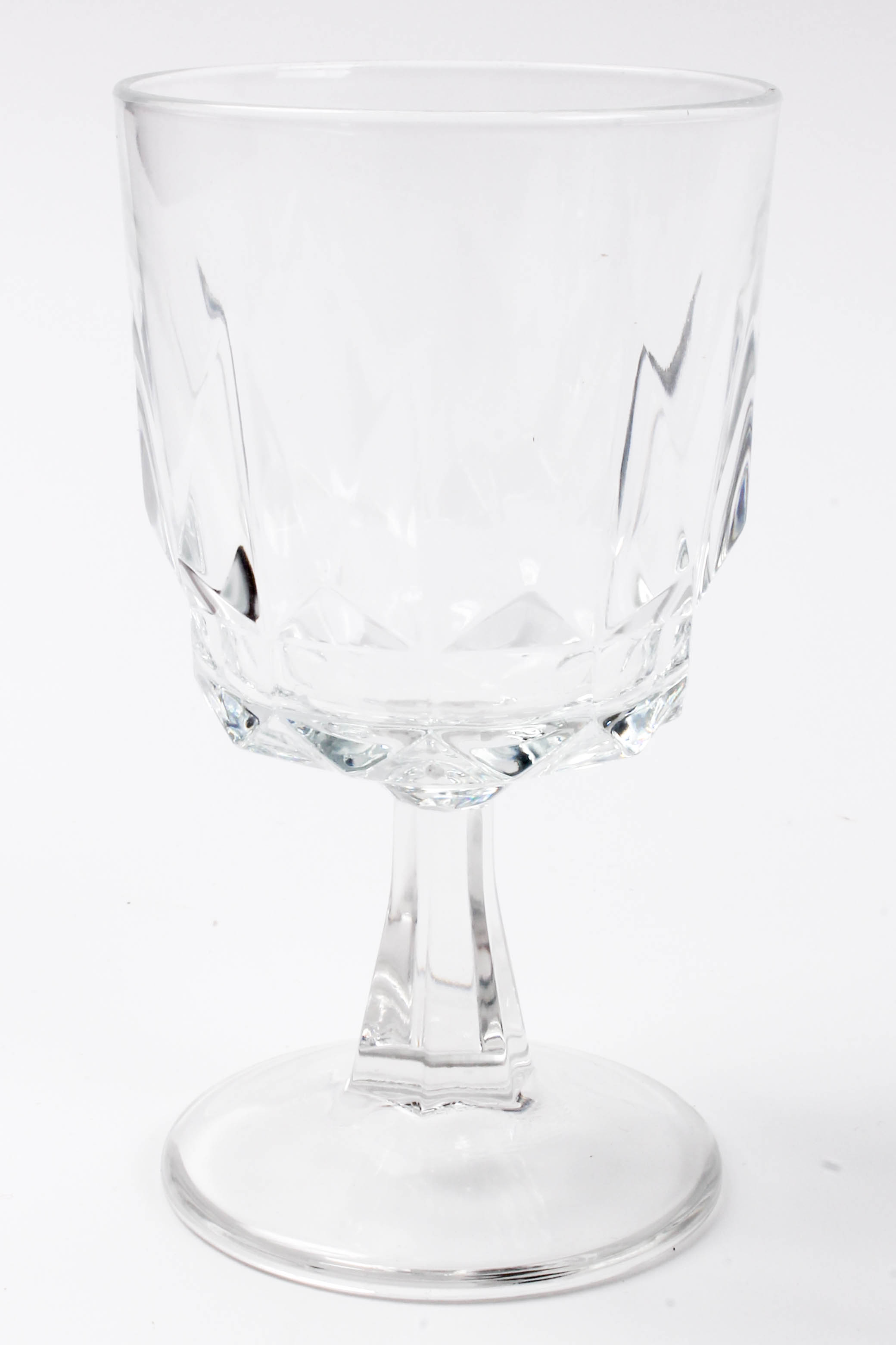 Set of French Crystal Stemmed Glasses