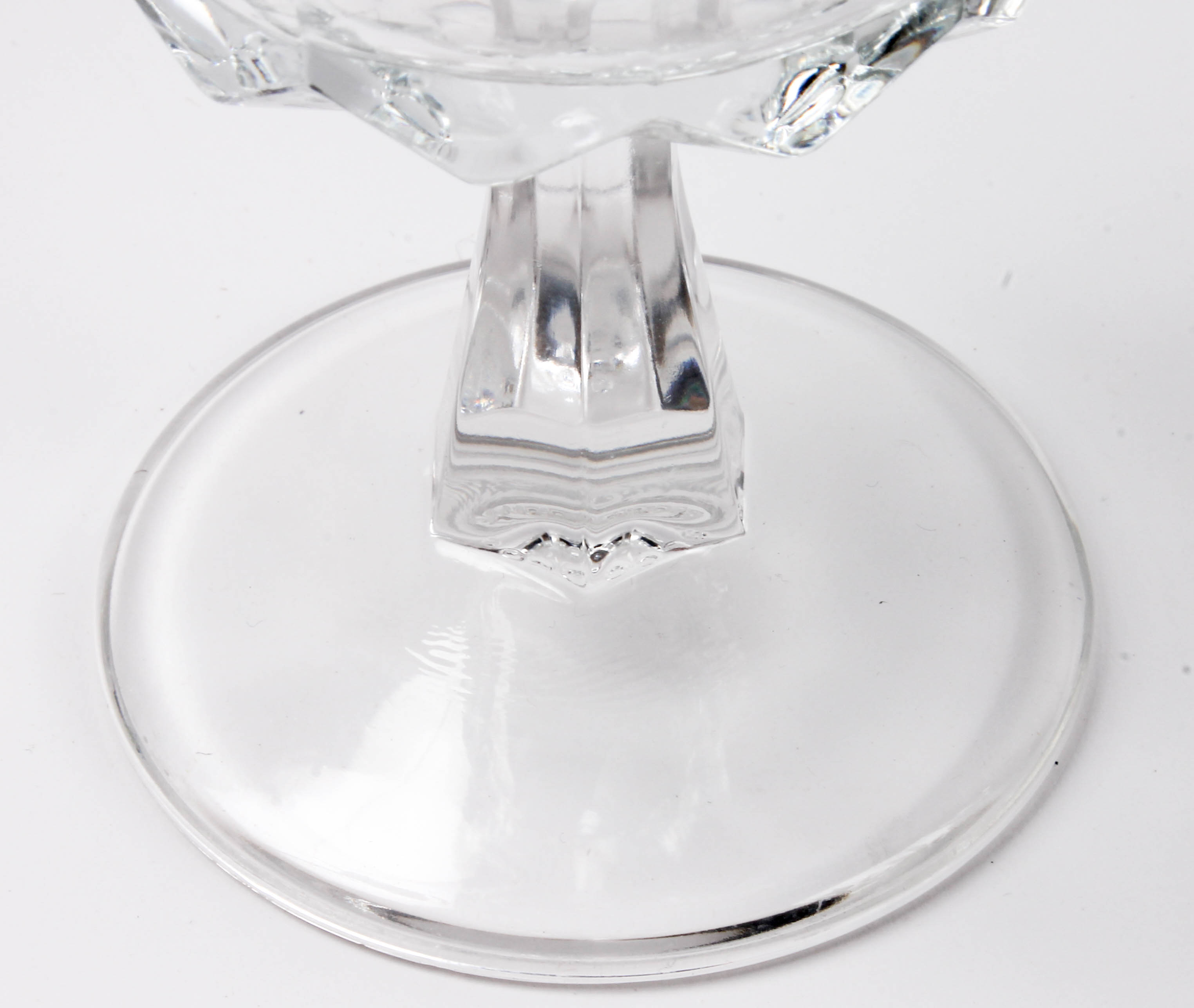 Set of French Crystal Stemmed Glasses