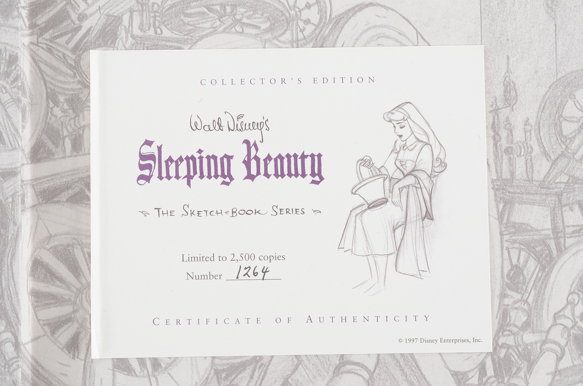 Limited Edition "Walt Disney's Sleeping Beauty: The Sketchbook Series"
