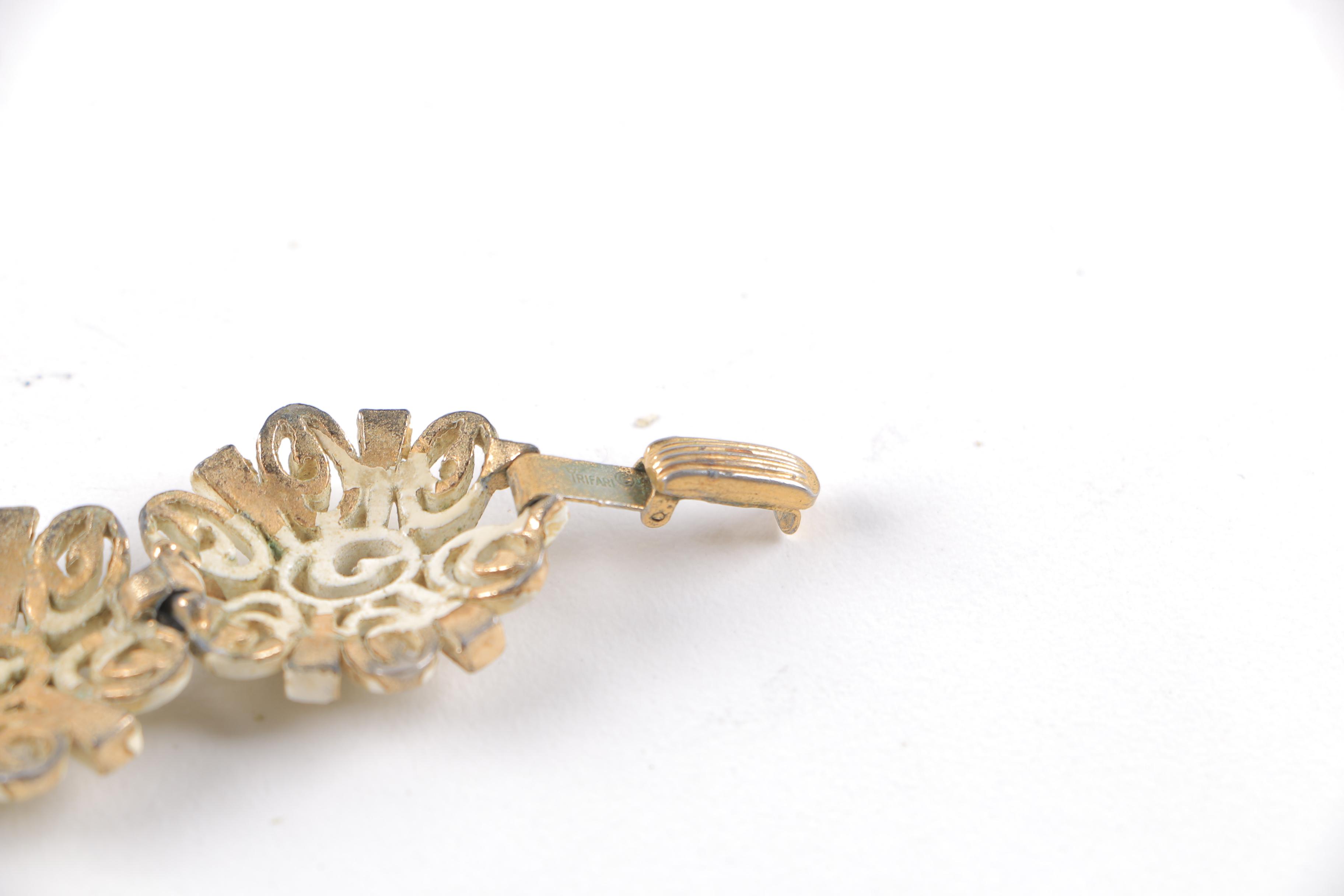 Vintage Costume Jewelry Including Trifari