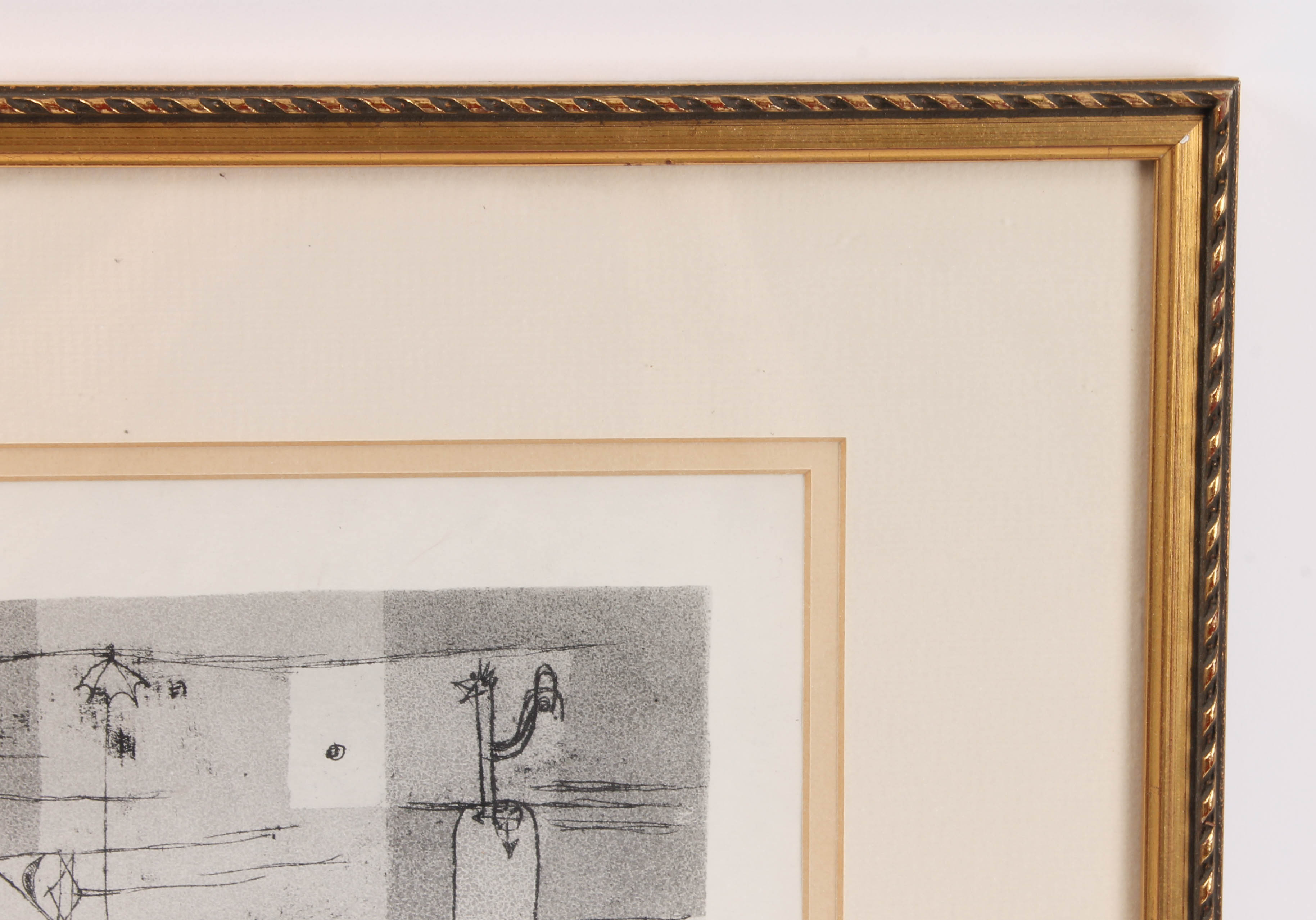 After Paul Klee Reproduction Print "Hoffmannesque Scene"