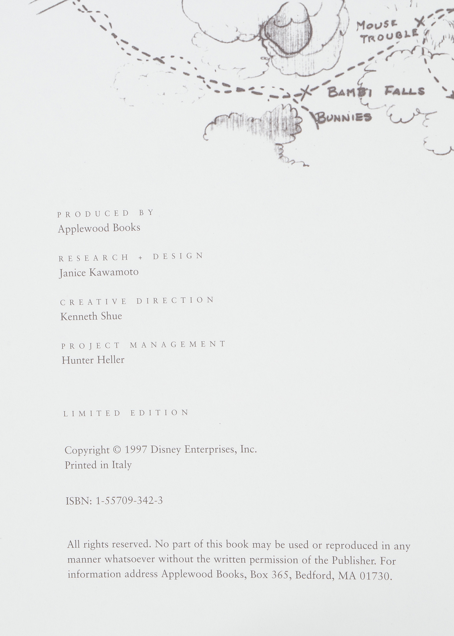 Limited Edition "Walt Disney's Bambi: The Sketchbook Series"