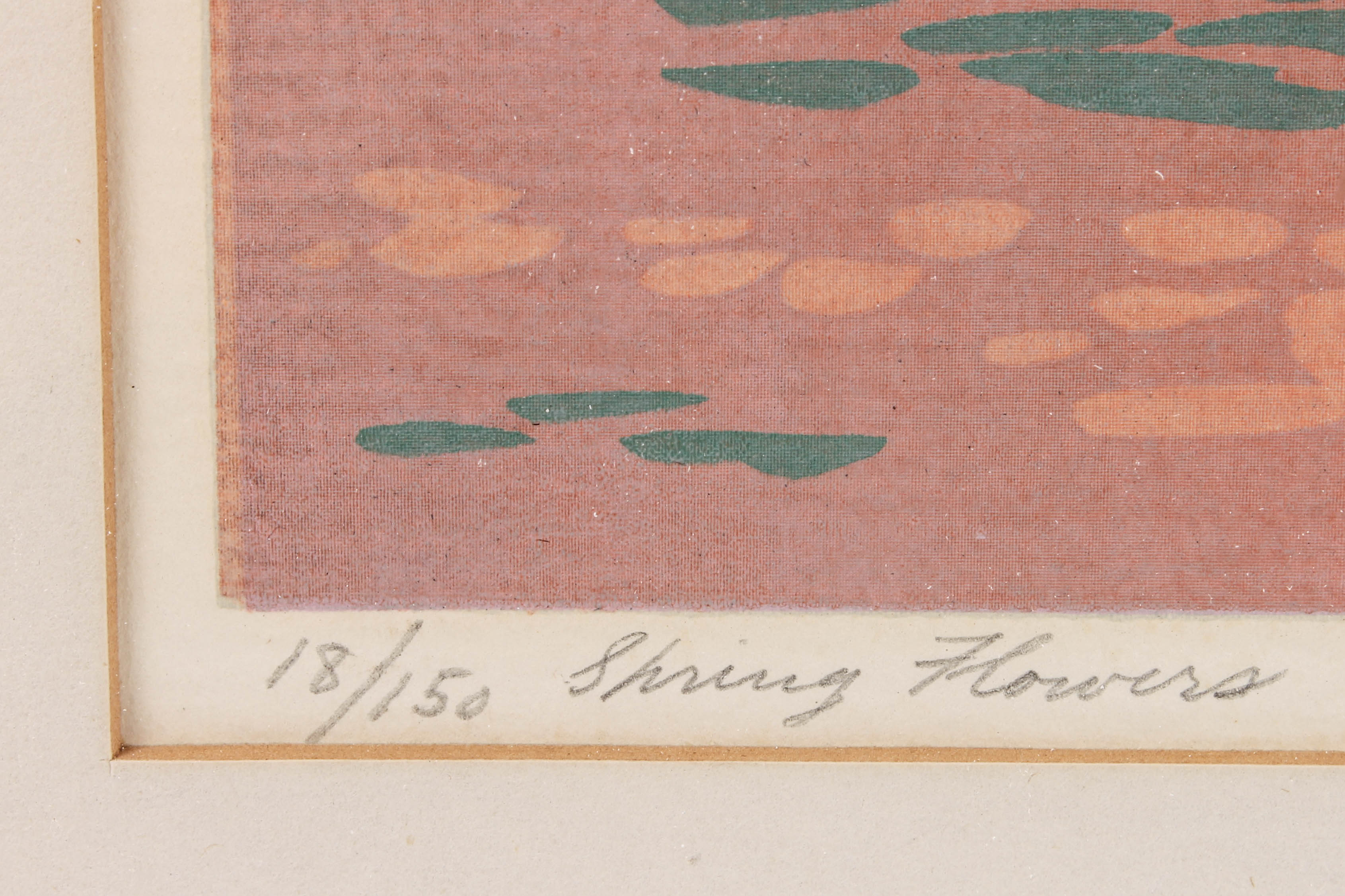 Alfred Wands Limited Edition Serigraph "Spring Flowers"