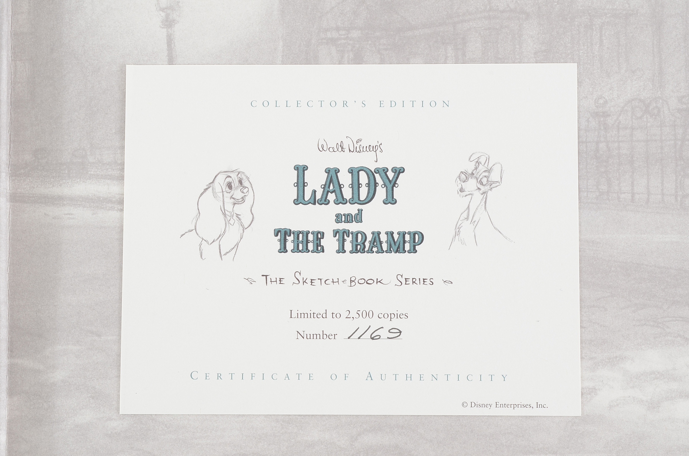 Hardcover Lady and The Tramp Limited Edition Sketch Book Series