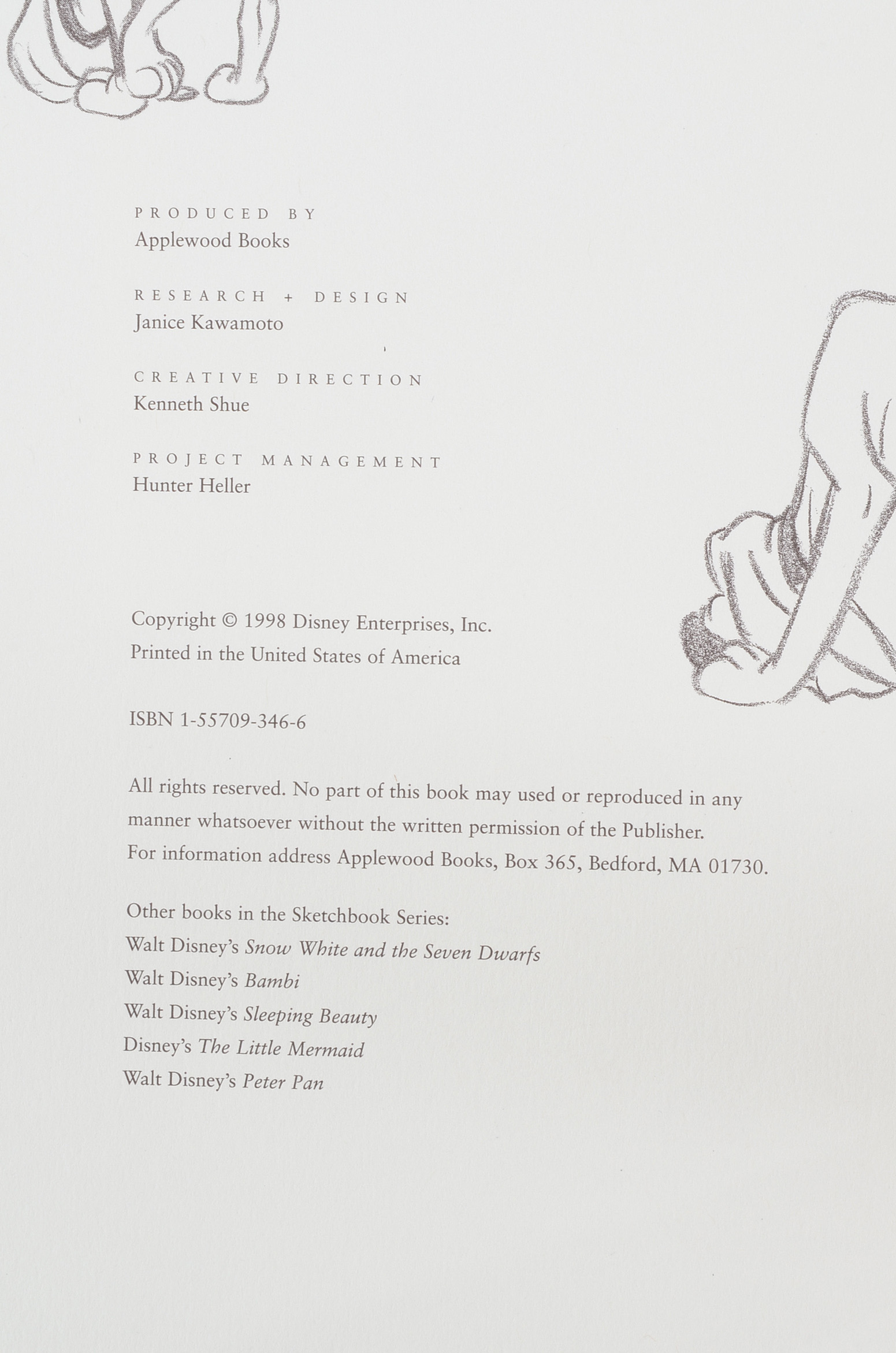 Hardcover Lady and The Tramp Limited Edition Sketch Book Series