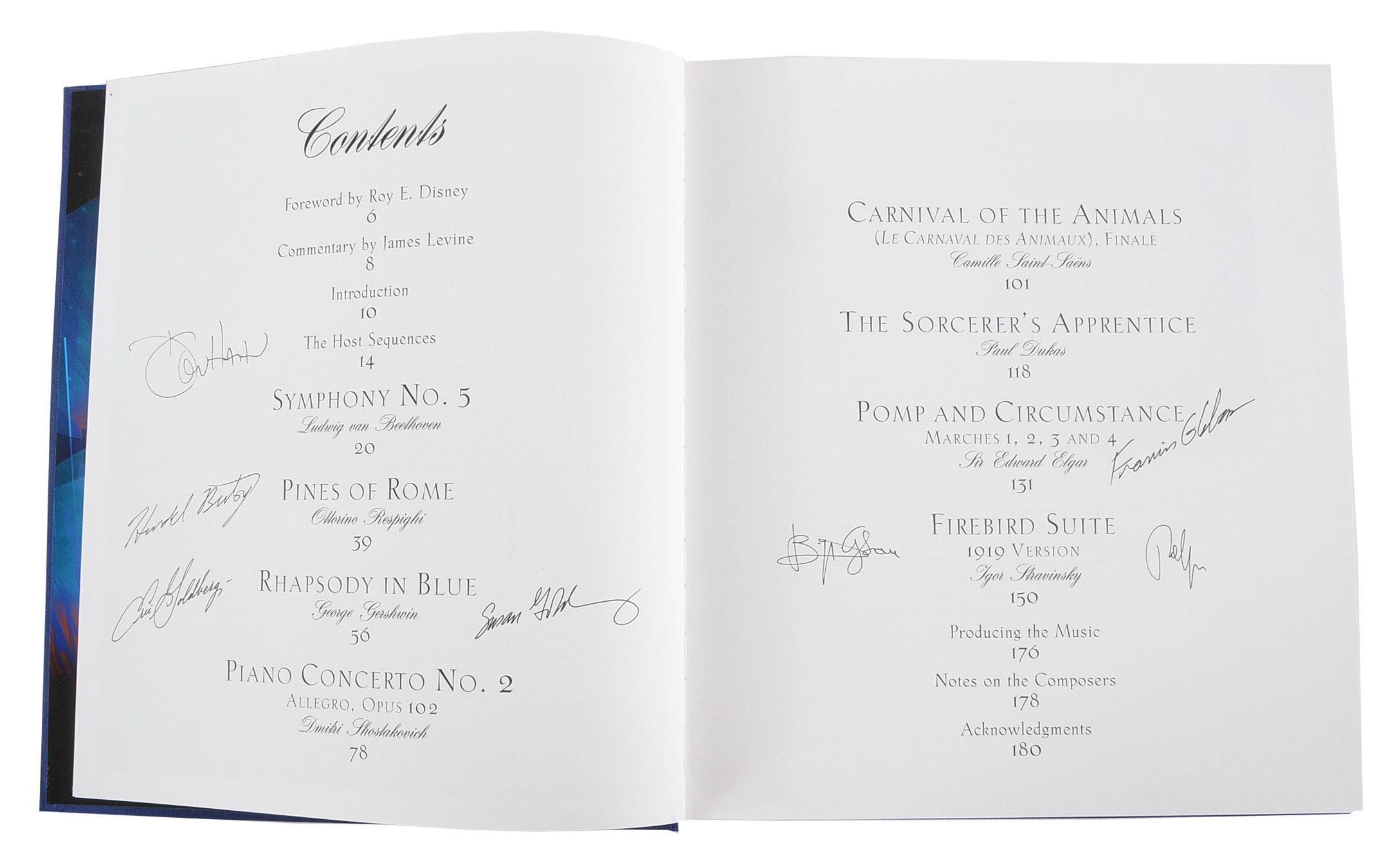 "Fantasia 2000: Visions of Hope" Signed by Seven Directors and Animators