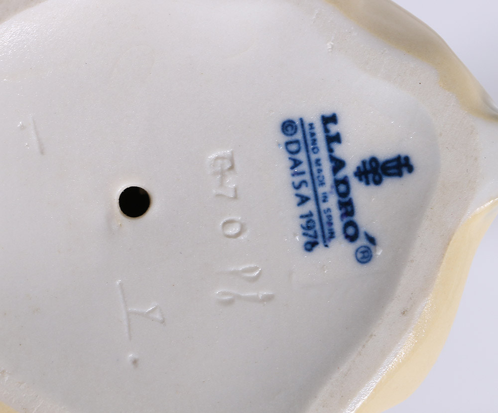 Lladró "Naughty Girl" and "Bashful Girl" Porcelain Figurines