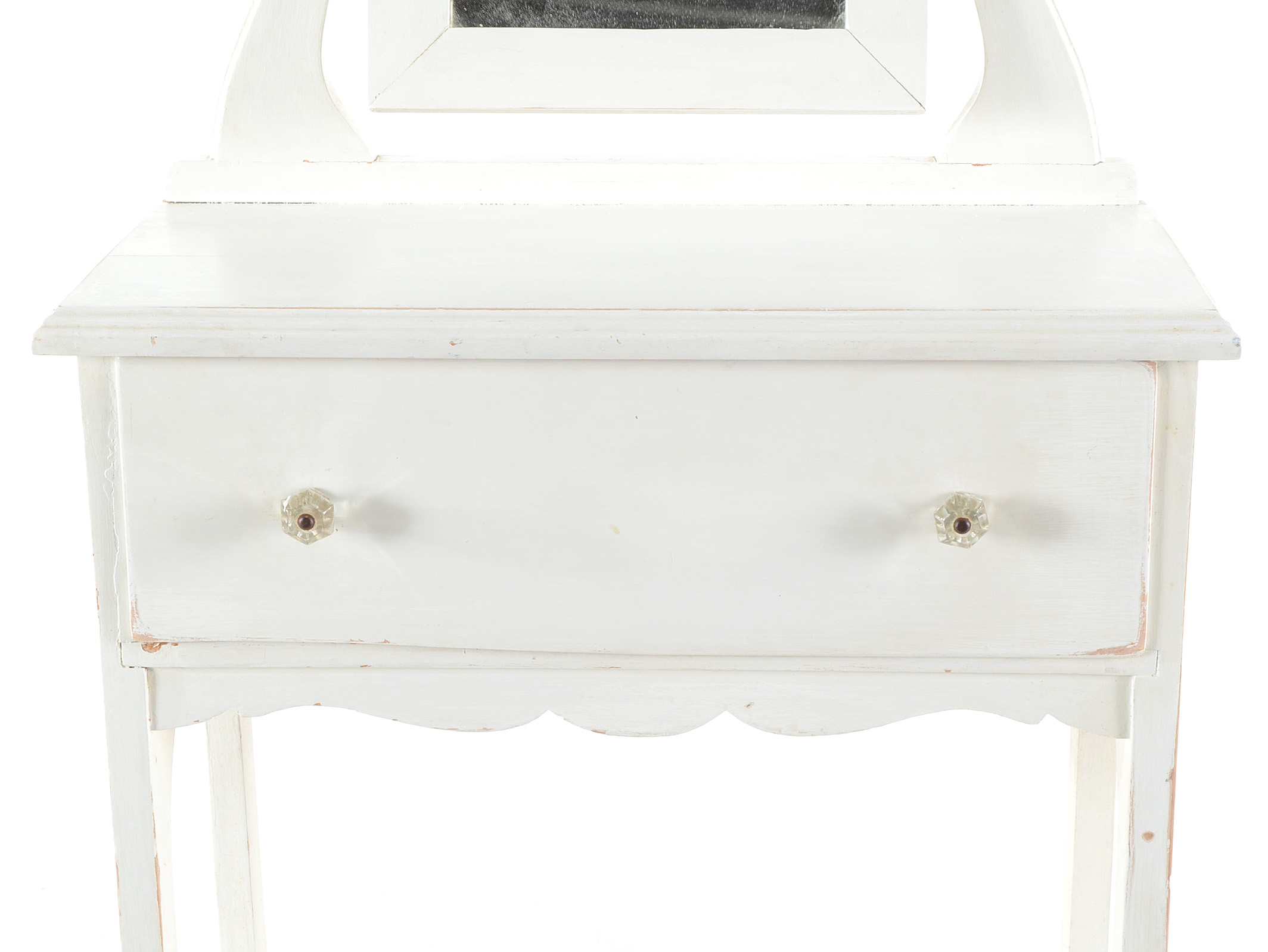 Vintage Bed Side Table with Vanity Mirror