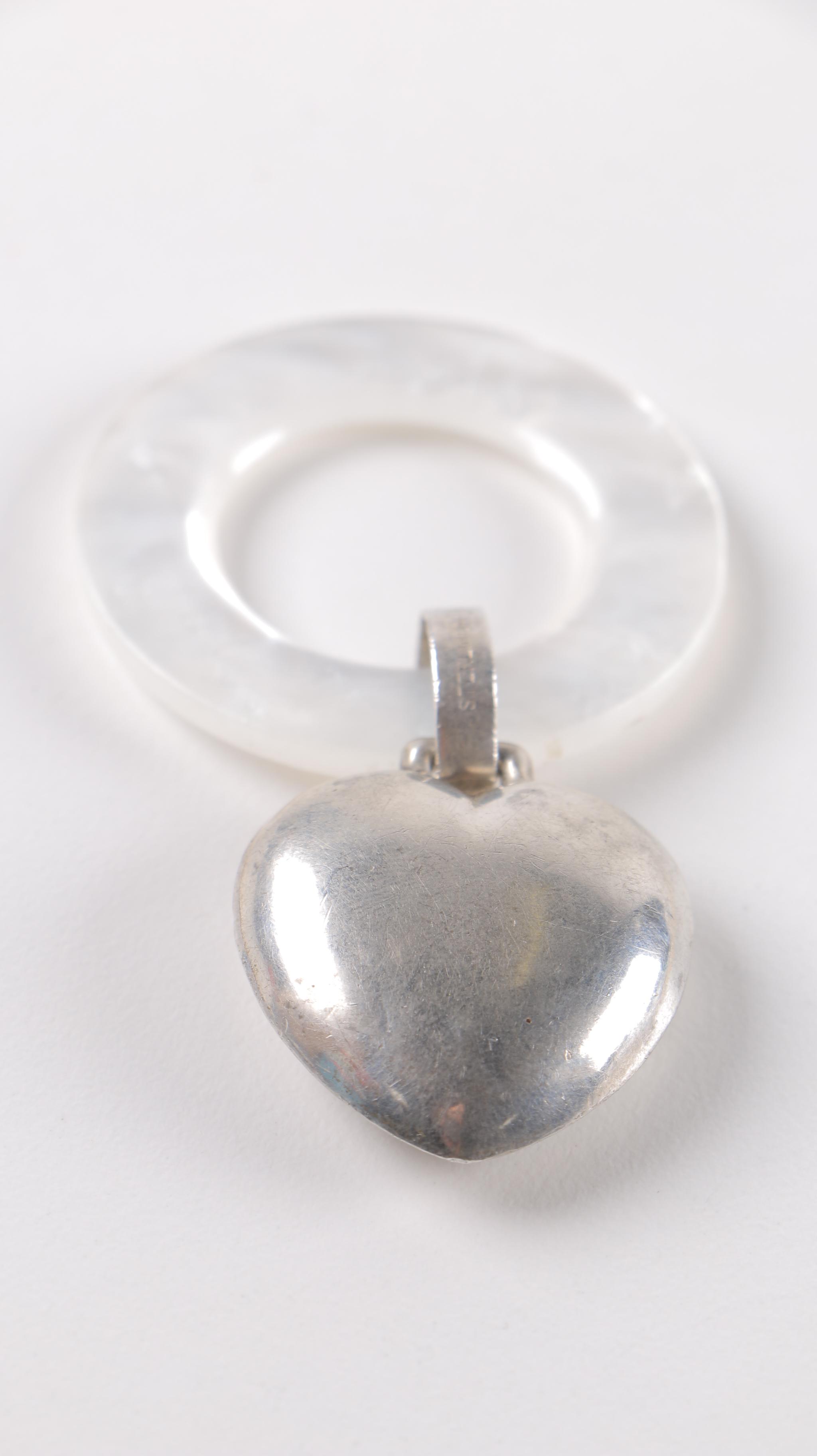 Sterling Silver Jewelry With Vintage Baby Rattle