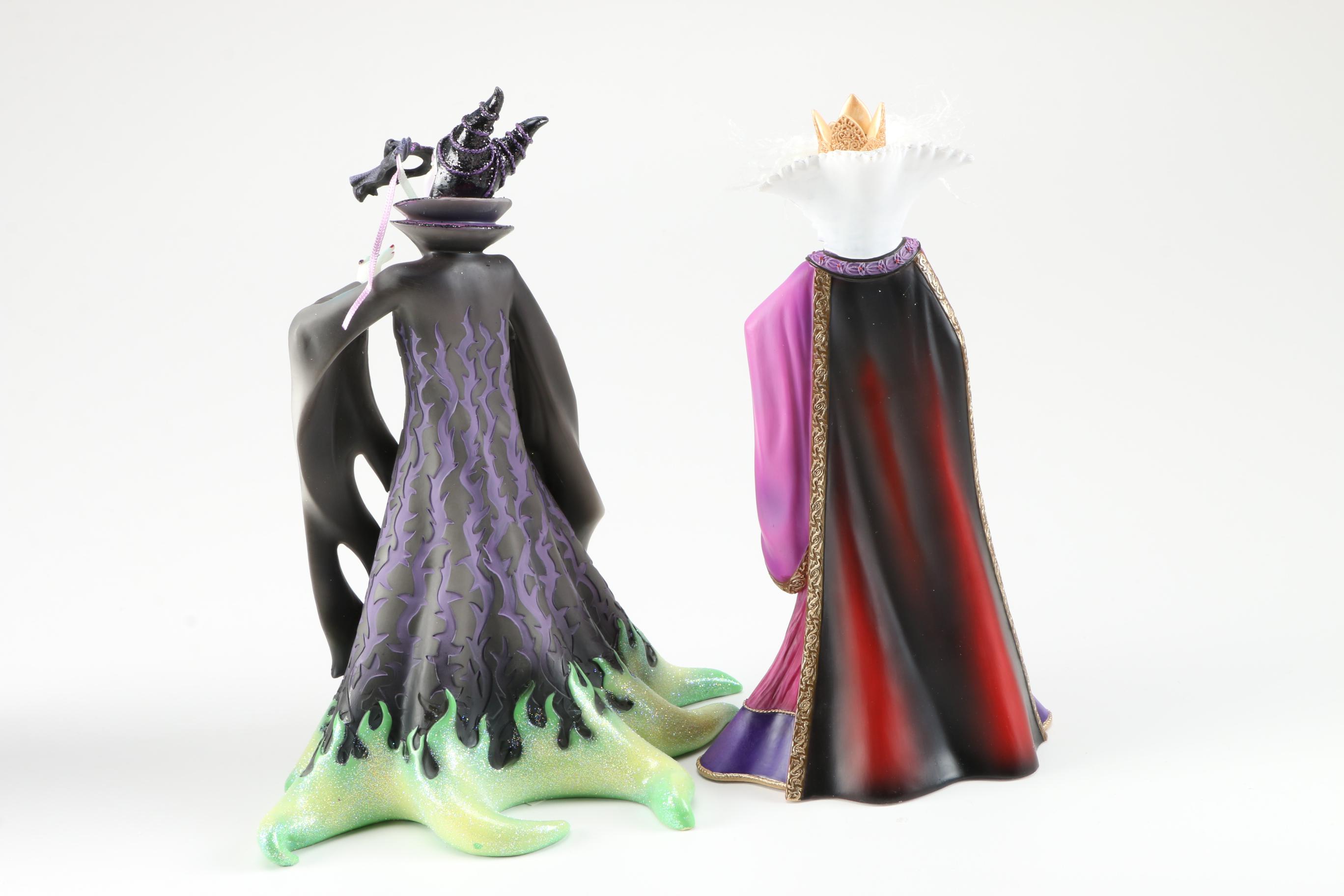Enesco Disney "Showcase Collection" Figurines, Including "Frozen" and Evil Queens