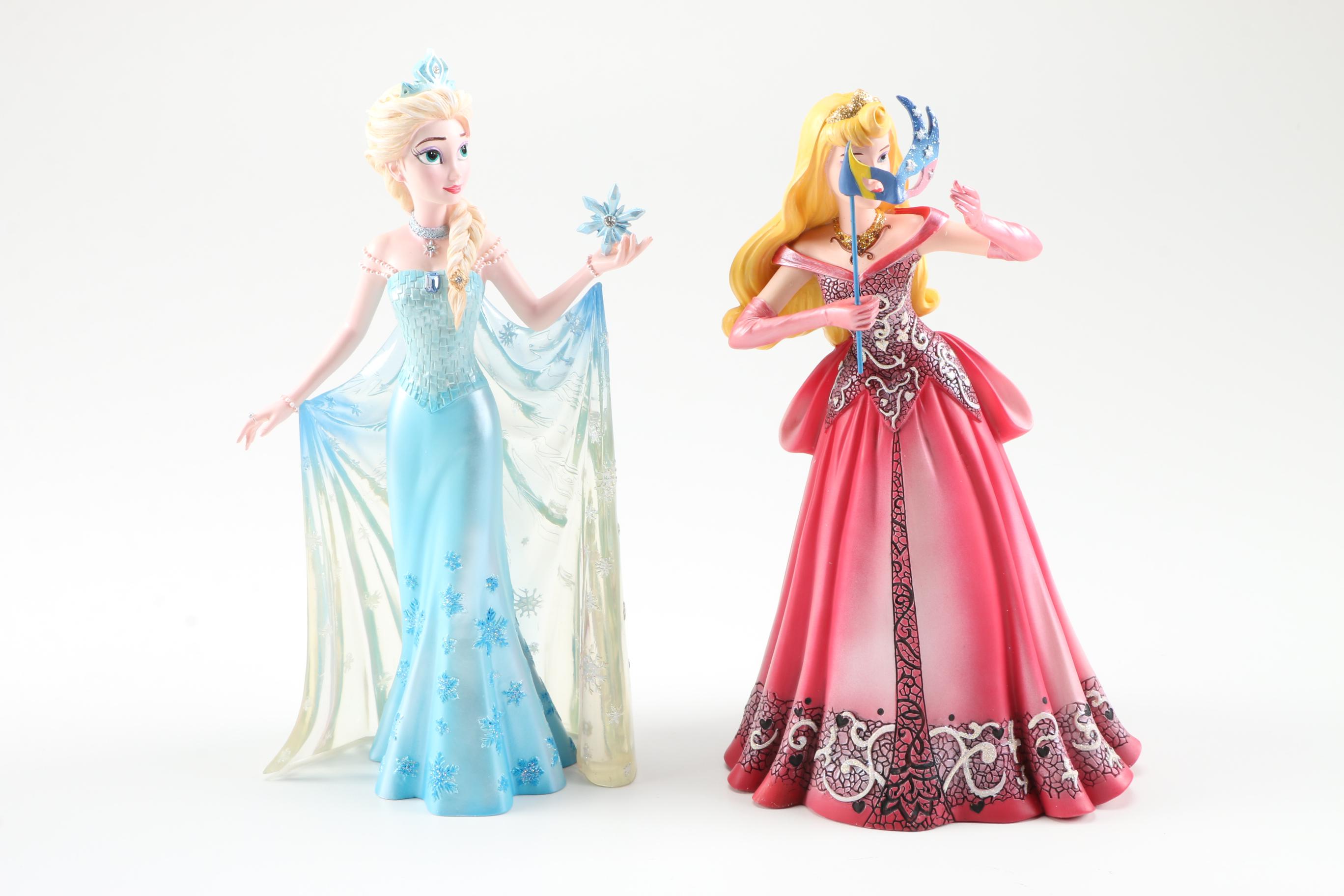 Enesco Disney "Showcase Collection" Figurines, Including "Frozen" and Evil Queens