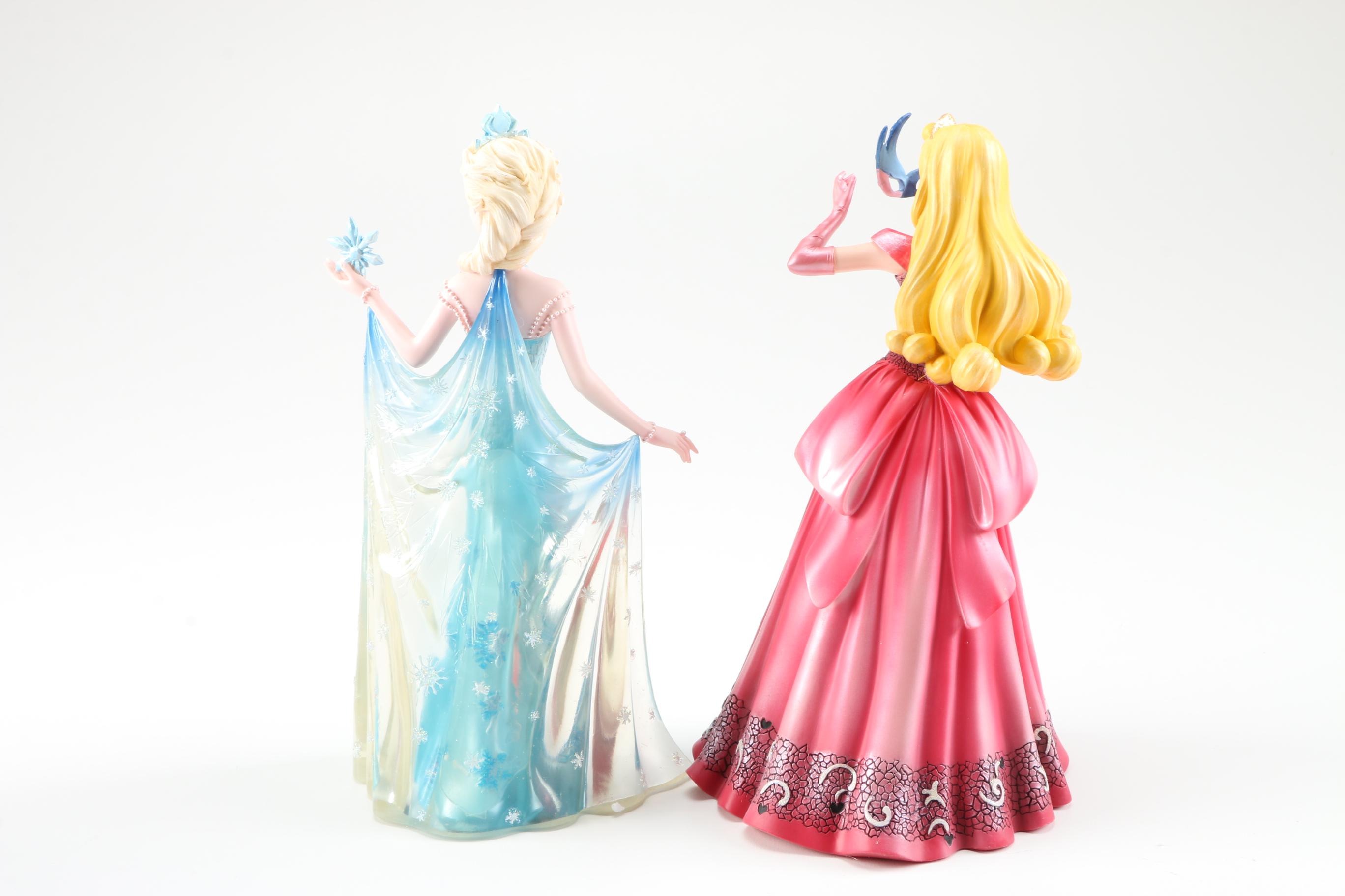 Enesco Disney "Showcase Collection" Figurines, Including "Frozen" and Evil Queens