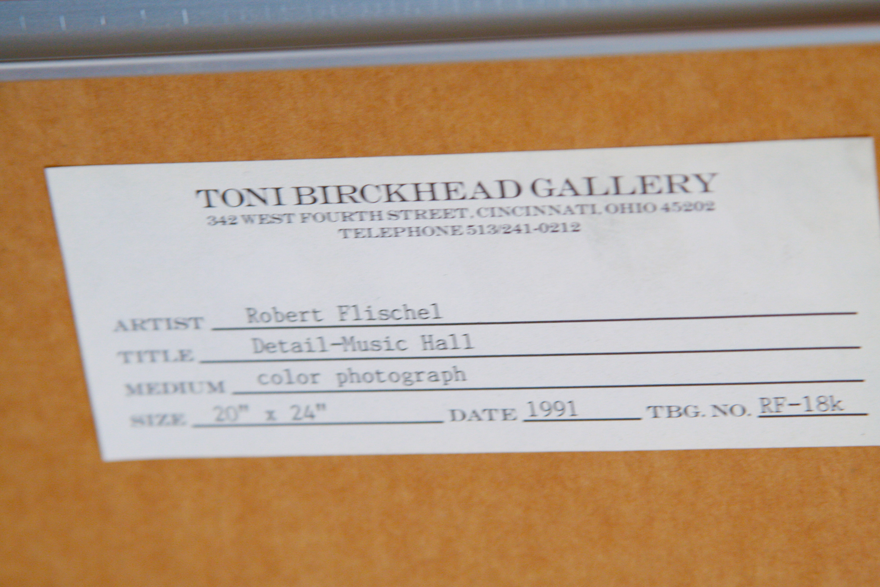 Pair of Framed Robert Flischel Photographic Prints of Cincinnati Landmark Detail