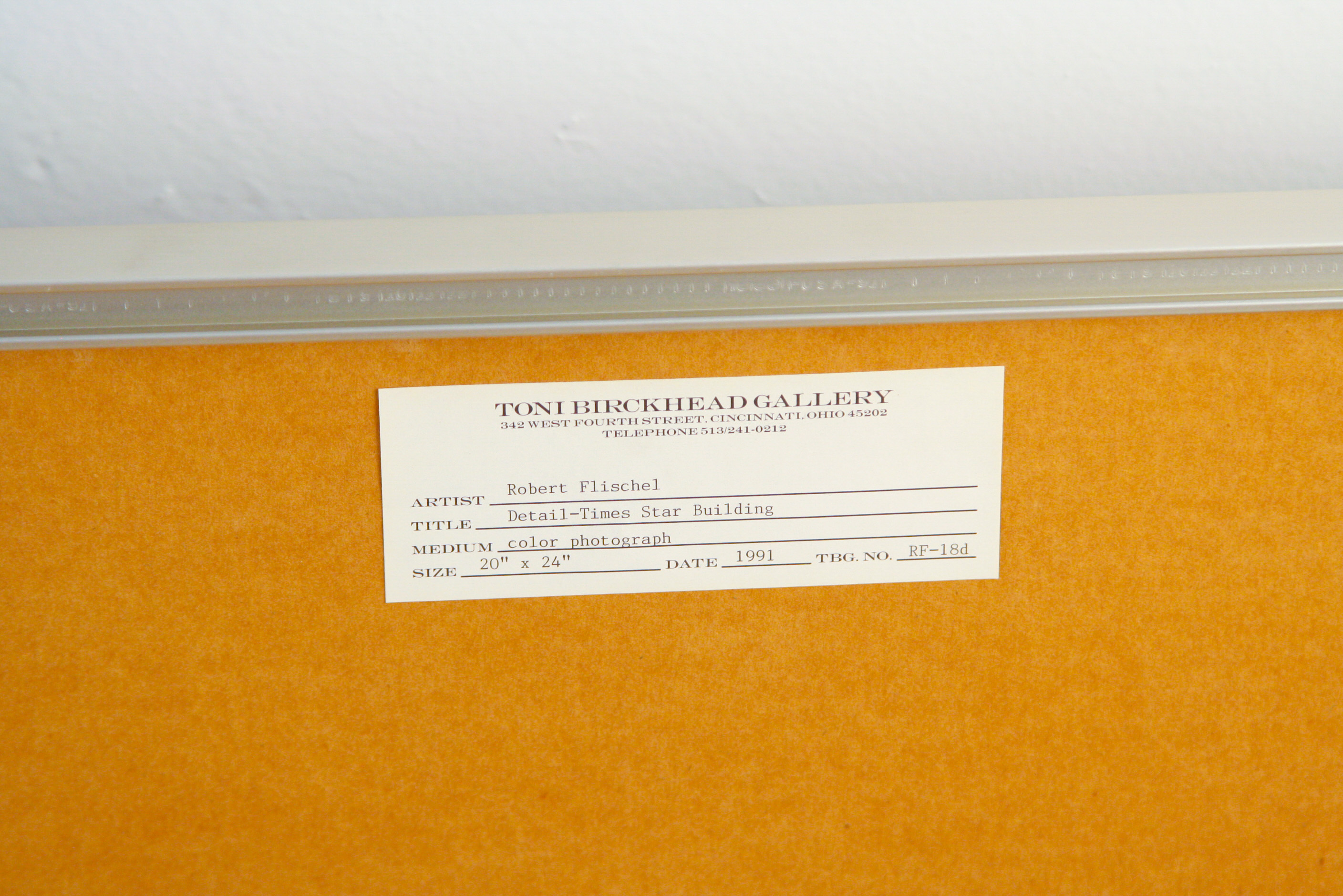 Pair of Framed Robert Flischel Photographic Prints of Cincinnati Landmark Detail