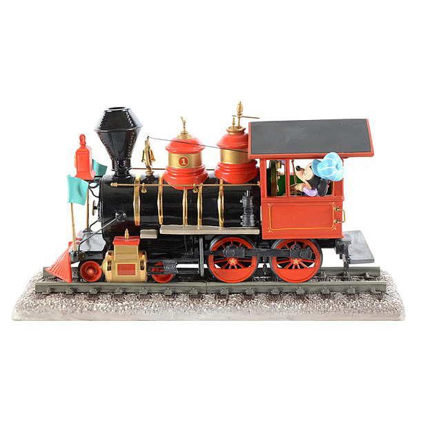 Walt Disney Classics Collection Mickey Mouse and Train Figurine Celebrating Walt's 100th Birthday