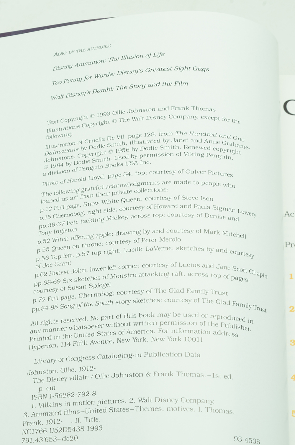 Signed Limited Edition "The Disney Villain" Book With "Snow White" Film Strip