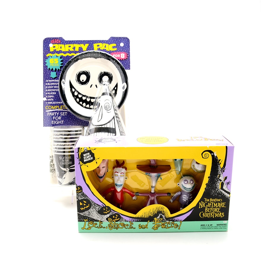 Tim Burton's "Nightmare Before Christmas" Play Set and Party Pac