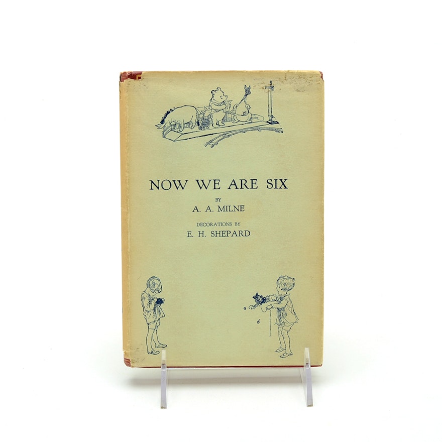 1927 First Edition A. A. Milne "Now We Are Six" With Original Dust Jacket