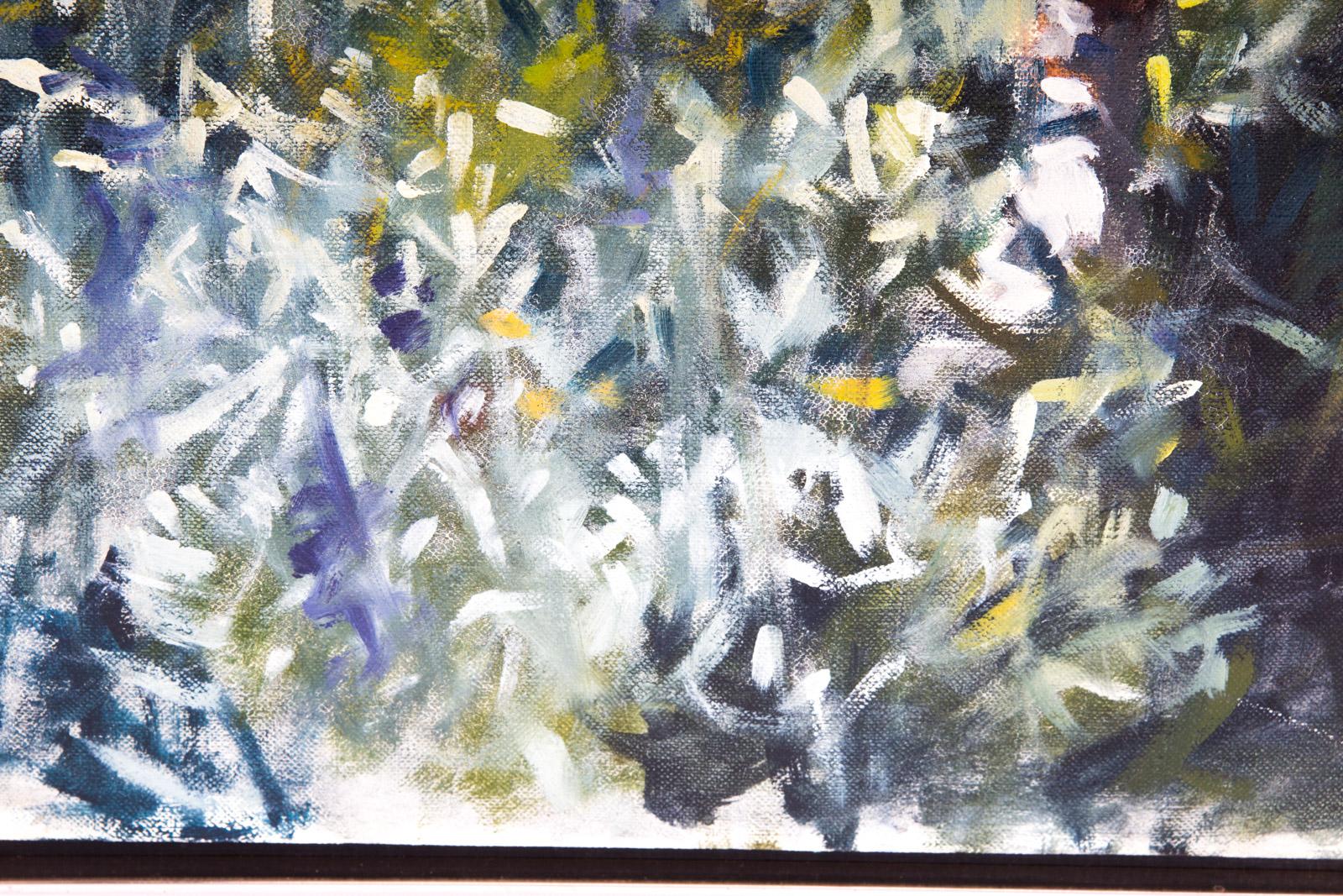 Gary Blair Oil on Canvas "Picking Flowers" (1980)