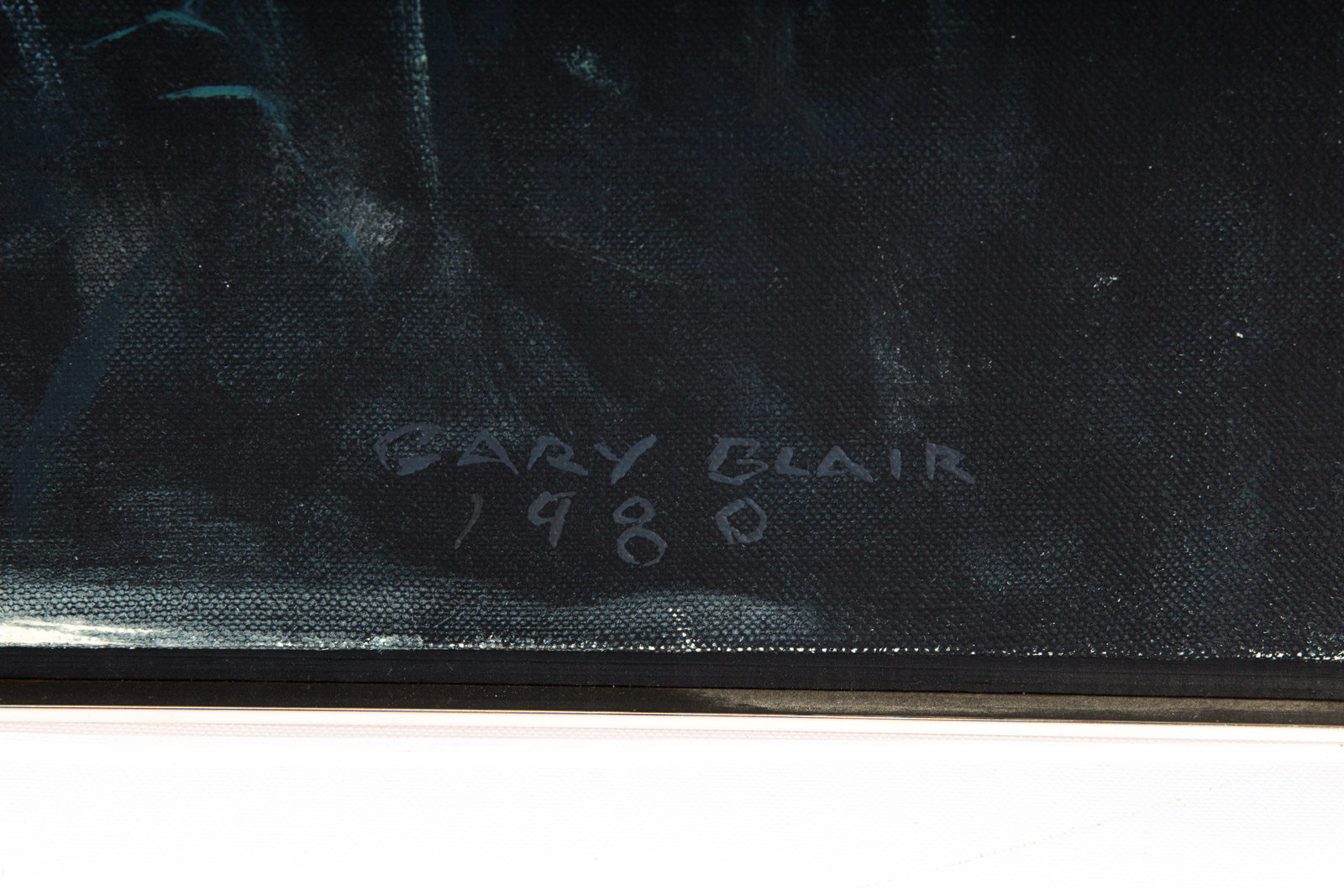 Gary Blair Oil on Canvas "Picking Flowers" (1980)