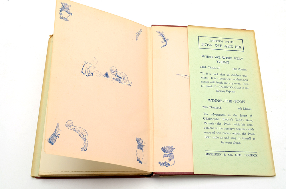 1927 First Edition A. A. Milne "Now We Are Six" With Original Dust Jacket