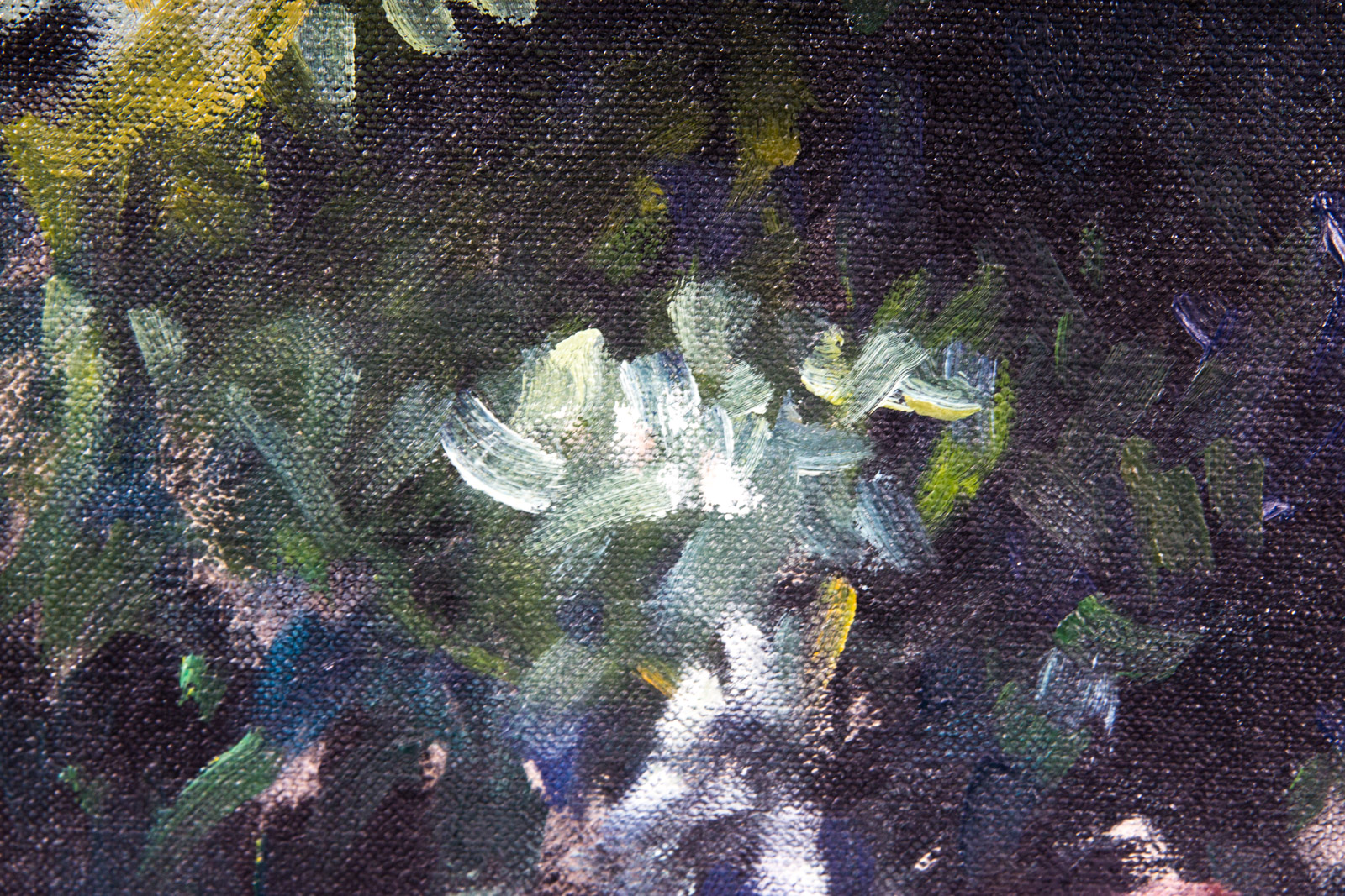 Gary Blair Oil on Canvas "Picking Flowers" (1980)