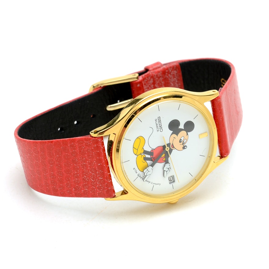 Seiko Quartz Mickey Mouse Watch